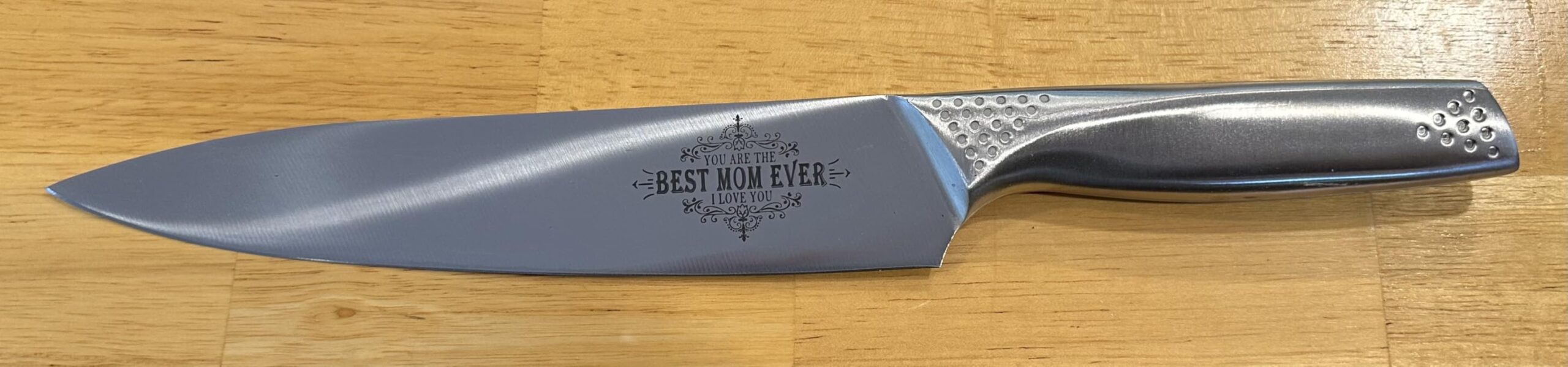 Christmas Day Gifts for Mom from Son Daughter - Best Mom Ever Engraved 8 inch Kitchen Knife - Mothers Day Kitchen Gadgets Chef Knife Gifts for Mom Mother In Law Step Mom Birthday Housewarming - Customer Photo 1