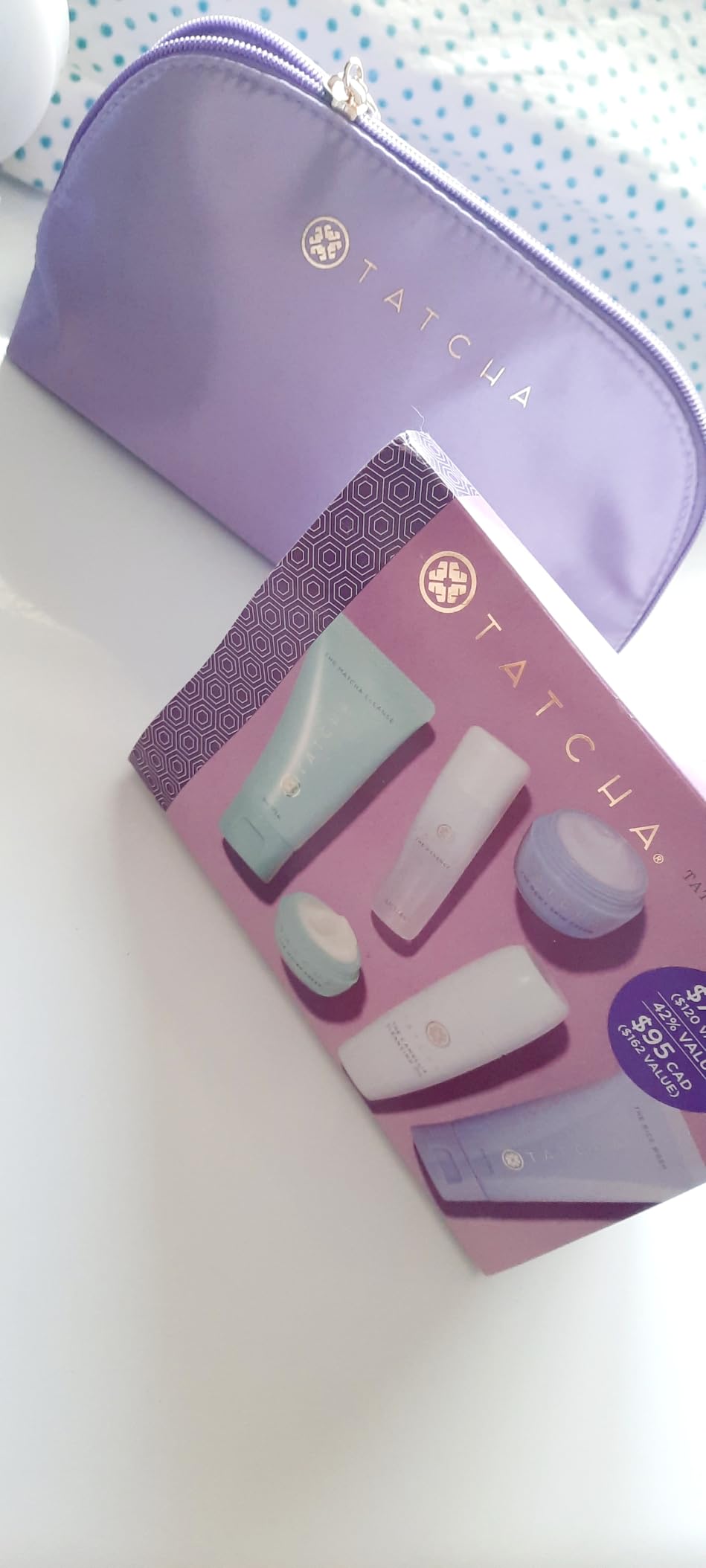 TATCHA Mini Favorites Set | Travel Sized Bestselling Cleansers, Essence, and Moisturizers | $120 Value Customer Review TATCHA Mini Favorites Set | Travel Sized Bestselling Cleansers, Essence, and Moisturizers | $120 Value - Customer Photo 1