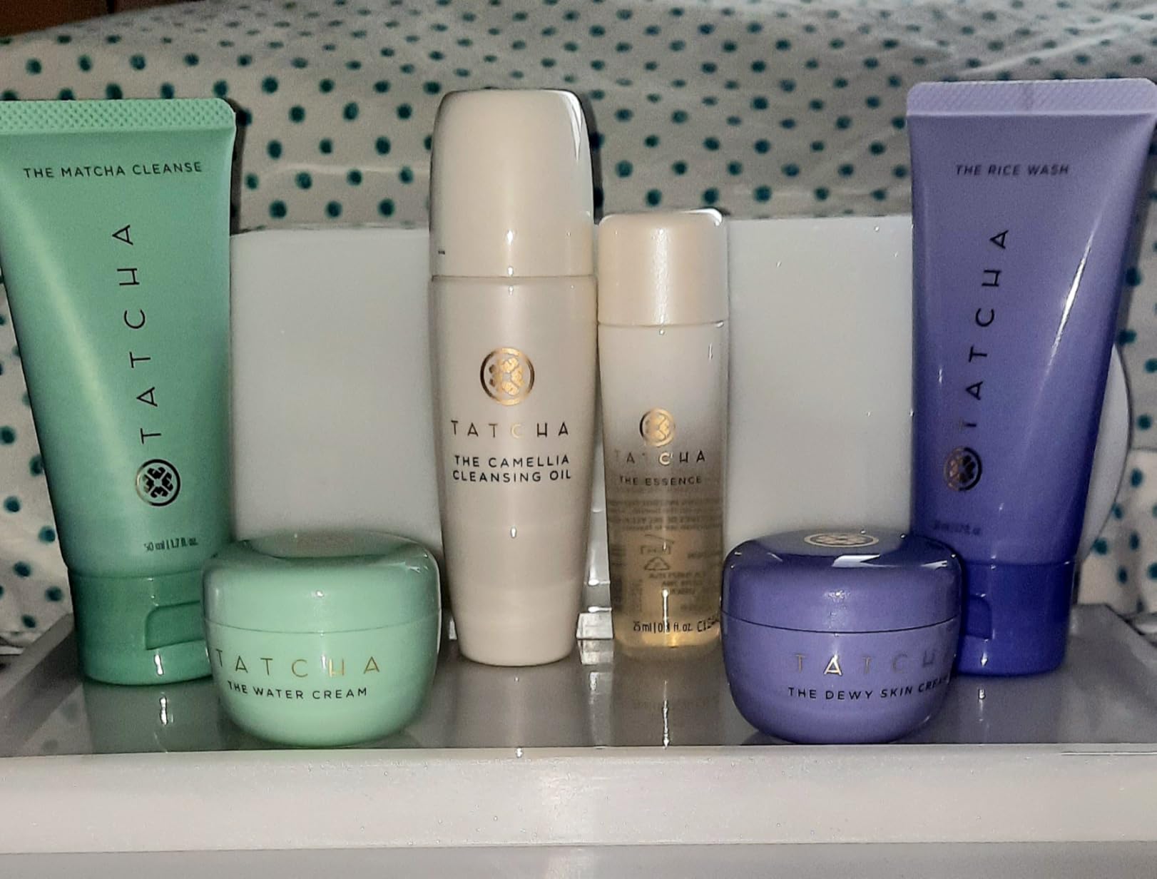 TATCHA Mini Favorites Set | Travel Sized Bestselling Cleansers, Essence, and Moisturizers | $120 Value Customer Review TATCHA Mini Favorites Set | Travel Sized Bestselling Cleansers, Essence, and Moisturizers | $120 Value - Customer Photo 2