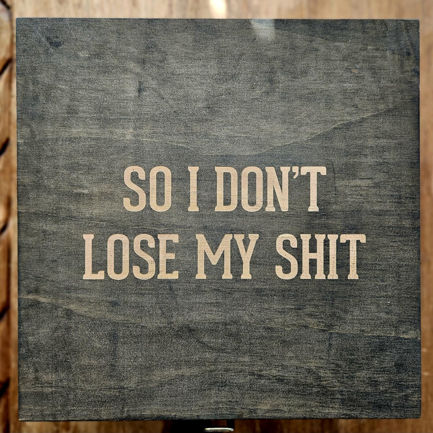 Personalized Wooden Keepsake Box - Custom Memory Box for Photos Jewelry Letters Rustic Memento Box for Wedding Anniversary Birthday Thanksgiving Retirement Gifts Engraved Keepsakes - Storage Boxes - Customer Photo 1