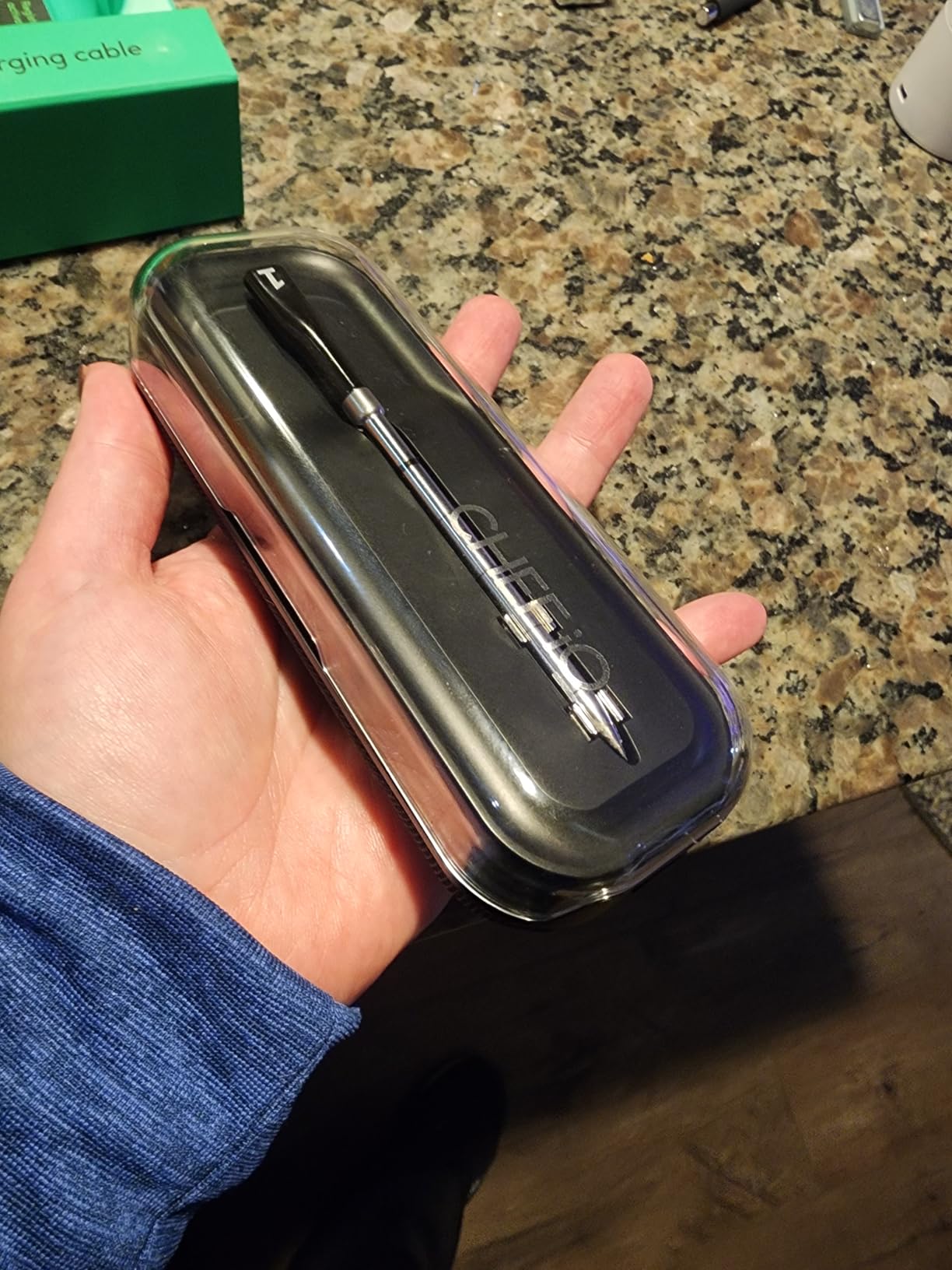 CHEF iQ Sense [2025 Model] | Smart Wireless Meat Thermometer | Ultra-Thin Probe | WiFi Unlimited Range | 1000°F Heat Safe | 5 Sensors | BBQ, Grill, Oven, Smoker, Air Fryer | Gen3 - Customer Photo 1