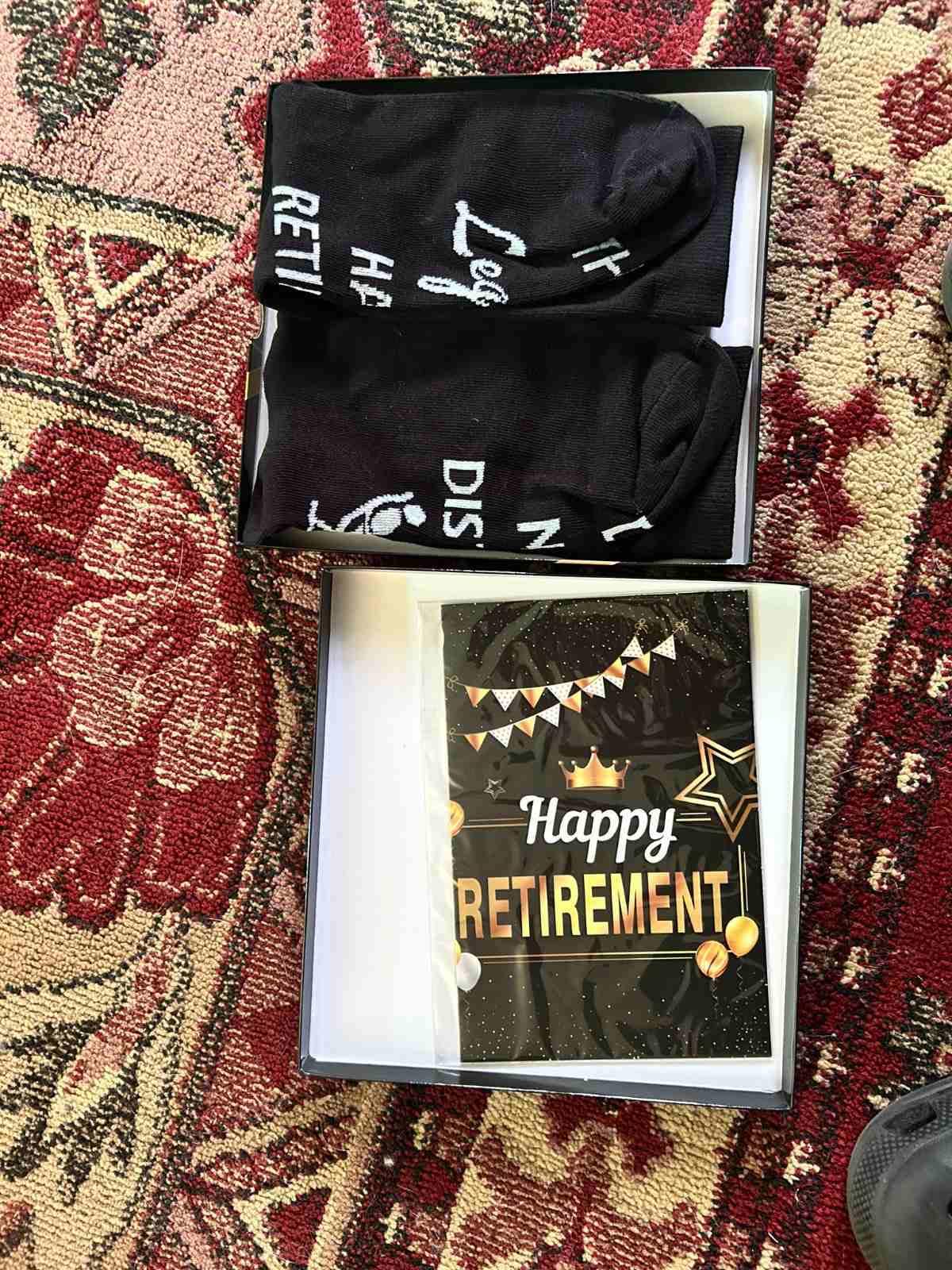 Retirement Gifts for Men Women, Funny Socks Mens Retirement Gifts 2025 Ready for Present - Customer Photo 1