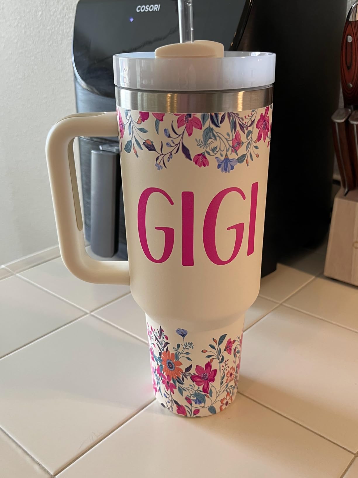 Grandma Gifts Christmas Gifts for Grandma Great Grandmother Gift Ideas Best Grandmother Gift from Granddaughter Grandson for Mothers Day Birthday 40oz Travel Cup Insulated Tumbler with Lid & Straw - Customer Photo 2