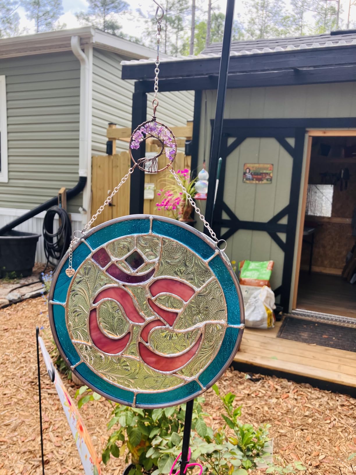 H&D HYALINE & DORA 3 Pack Sun Catcher Crystal Honeycomb Bee Ornaments Crystals Bumble Bee Honeycomb with Glass Prisms Decor Garden Suncatcher Window Hanging Gifts for Women,Bee Lovers - Customer Photo 1