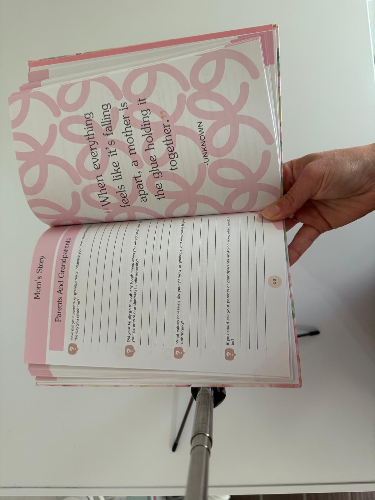 Mom I Want to Hear Your Story Journal: Christmas Gifts for Moms Who Have Everything, Sentimental Birthday Gifts for Mother's Day, Thanksgiving Day, From Son or Daughter, Hardcover Keepsake - Customer Photo 2