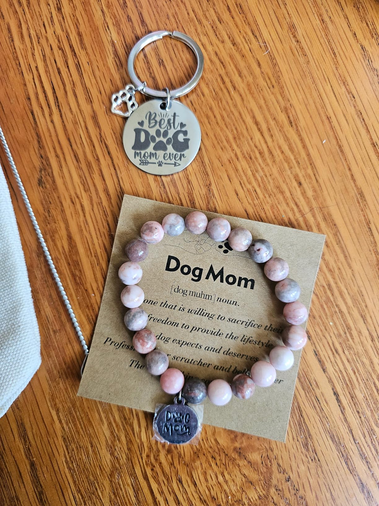 JoycuFF Dog Mom Gifts for Women, Mothers Day Birthday Christmas Gifts for Dog Mom Best Friend Sister Daughter Women Tote Bag - Customer Photo 1