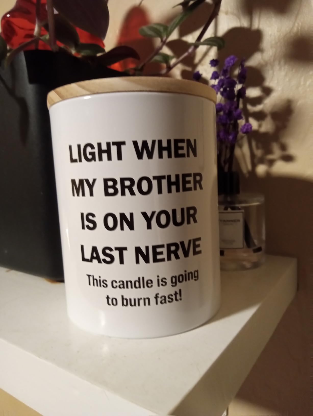 Christmas Gifts for Dad Bonus Stepdad, 10OZ Funny Dad Gifts from Daughter Son, Birthday Gift for Father Daddy New Dads Father in Law Best Dads Ever Present Sandalwood Scented Candle, Light When My Mom - Customer Photo 0