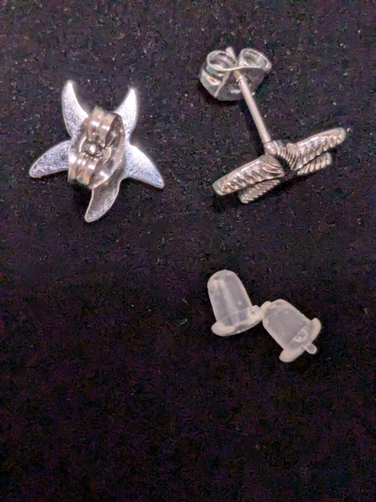 Rnivida Shell Studs Earrings Stainless Steel Ocean Themed Seashell Jewelry Gift for Women - Customer Photo 2