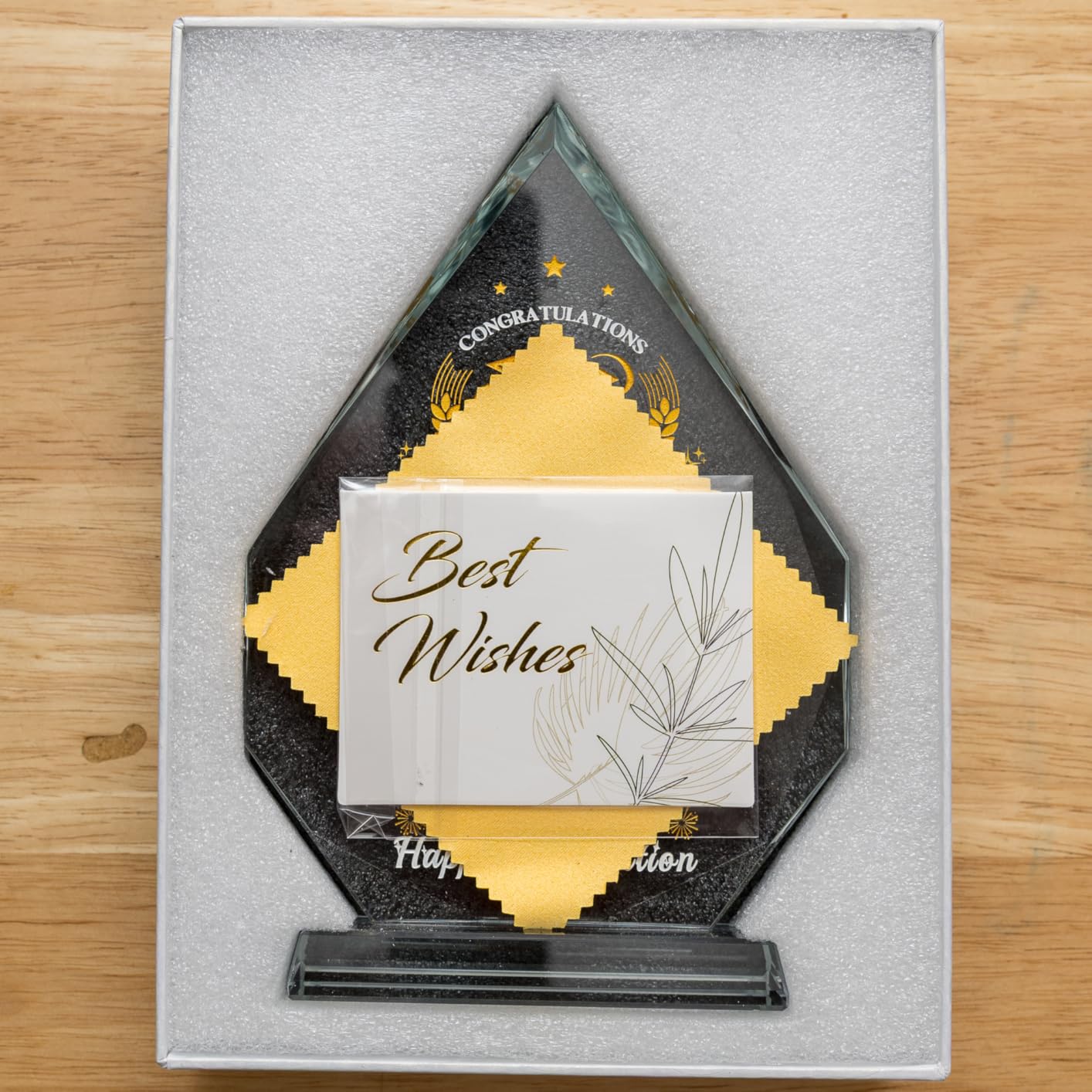 Class of 2025 Graduation Gifts for Him, Her - College, High School Graduation Gifts for Women, Men, Boy, Girl - Glass Graduate Plaque Keepsake for Son, Daughter - Customer Photo 2