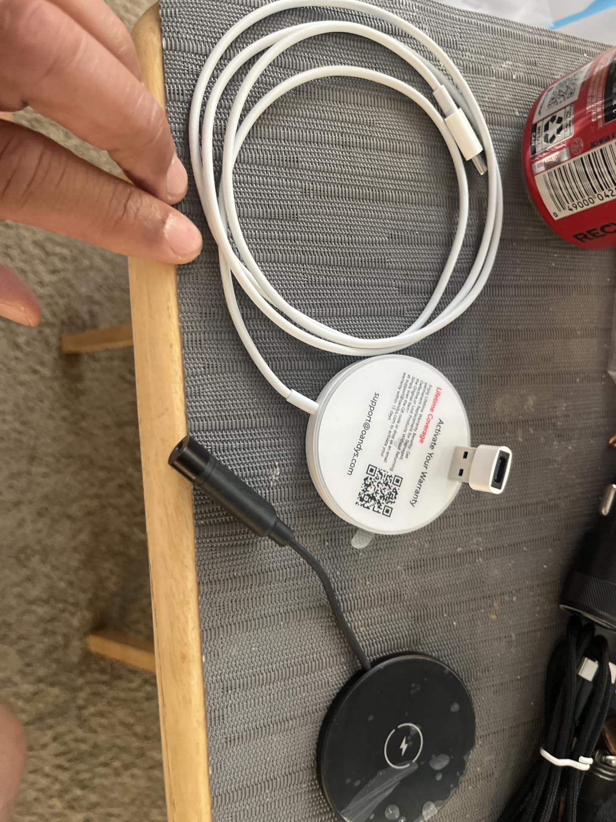 Magnetic Wireless Charger 15W 2 Pack Fast Mag Safe Charger for iPhone 16 Pro Max/16 Pro/16 Plus/16/15/14/13/12 Series Charging Pad for AirPods Series LED Magnet Charging Pad - Customer Photo 1