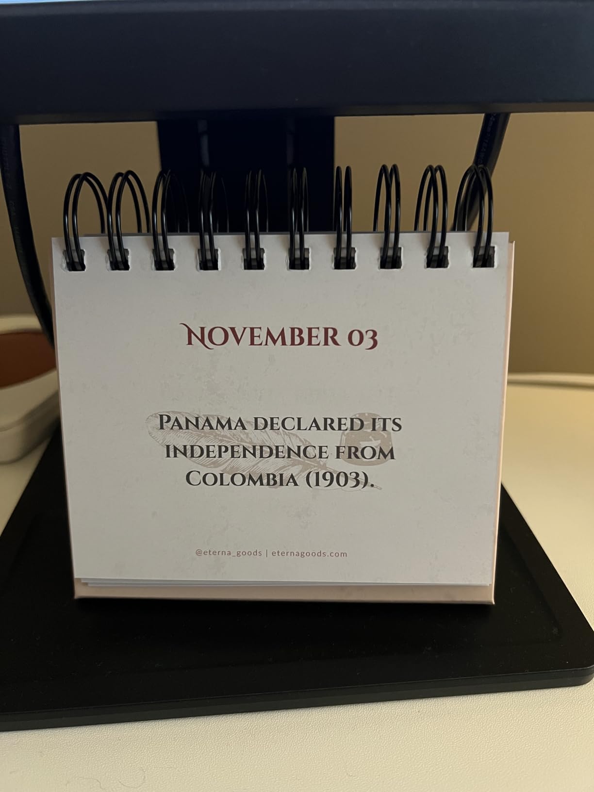 Today in History Perpetual Calendar | Daily World History Facts Desktop Calendar, This Day In Amazing History Trivia Facts & Achievements | History Buff Gift Page A Day Box Calendar with Historical Info For Every Day of The Year - Customer Photo 2