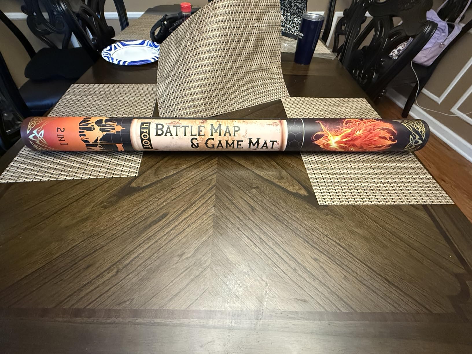 da Vinci's Room 2-in-1 DND Battle Map and 4 Foot Rubber Game Mat 48x36 inches with Dry Erase Square or Hex Grid - DND Battle Mat, D&D Map for D&D, Board Games, TTRPGs and Other Tabletop Games Customer Review da Vinci's Room 2-in-1 DND Battle Map and 4 Foot Rubber Game Mat 48x36 inches with Dry Erase Square or Hex Grid - DND Battle Mat, D&D Map for D&D, Board Games, TTRPGs and Other Tabletop Games - Customer Photo 2