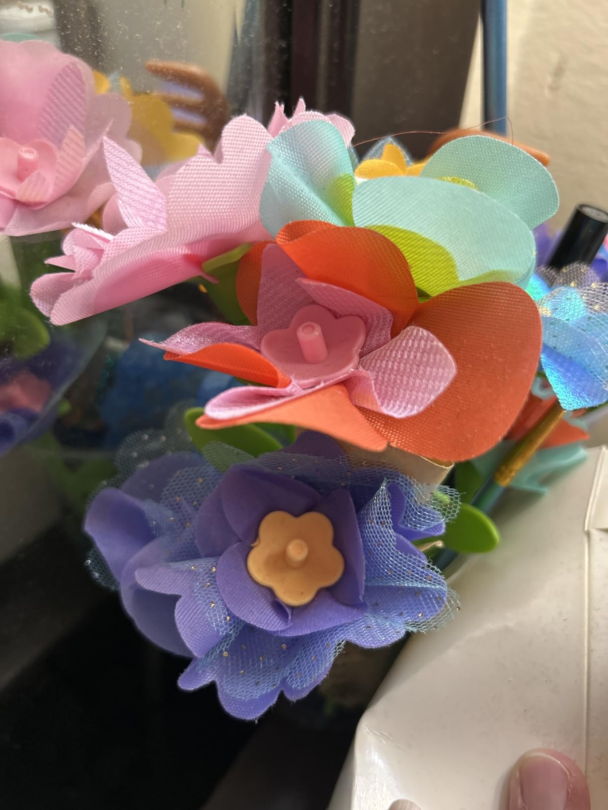 beefunni Flower Bouquet Craft Kits, DIY Arts and Crafts for Kids 4-6-8, Upgrade Colorful Flowers Toys for 4 5 6 7 8+Year Old Girl Birthday Gifts Ideas,Toddler Creative Educational Activities - Customer Photo 1
