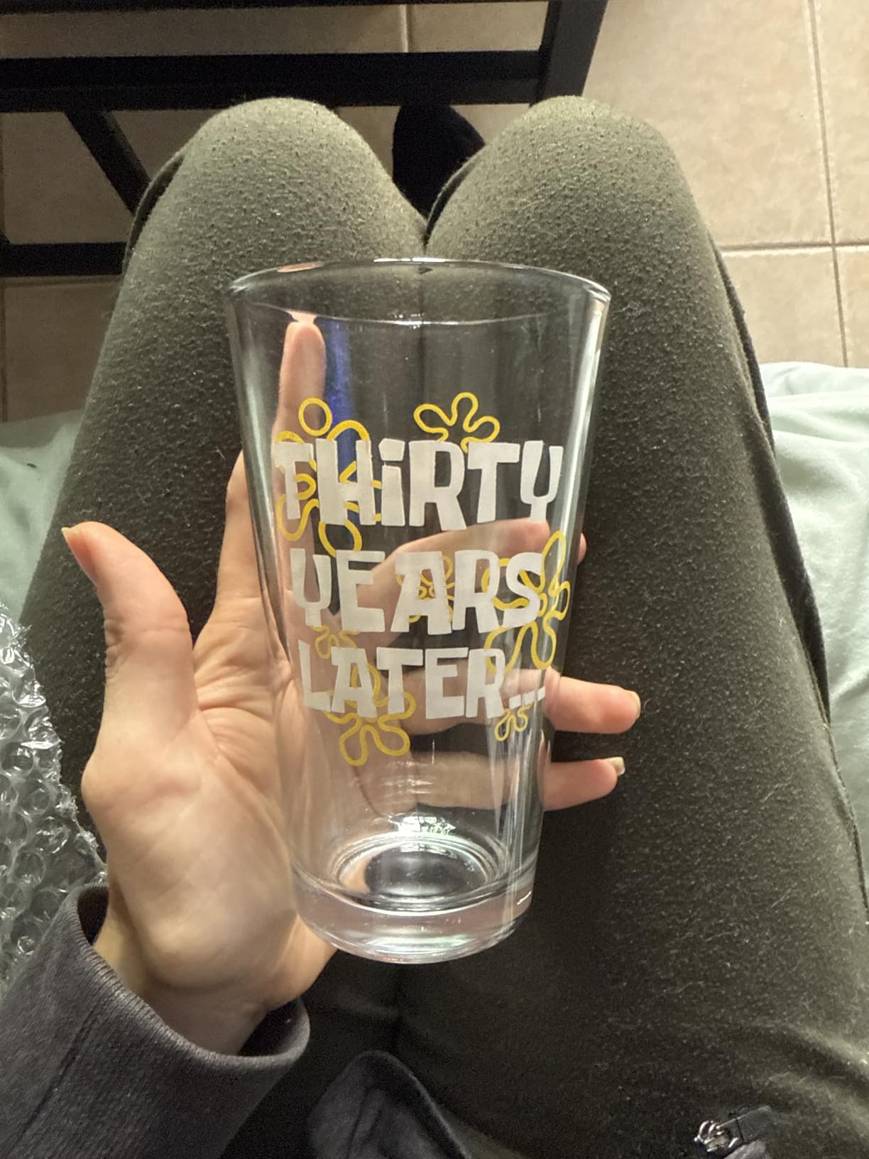 30th Birthday Gifts for Men – Funny Beer Glass with 