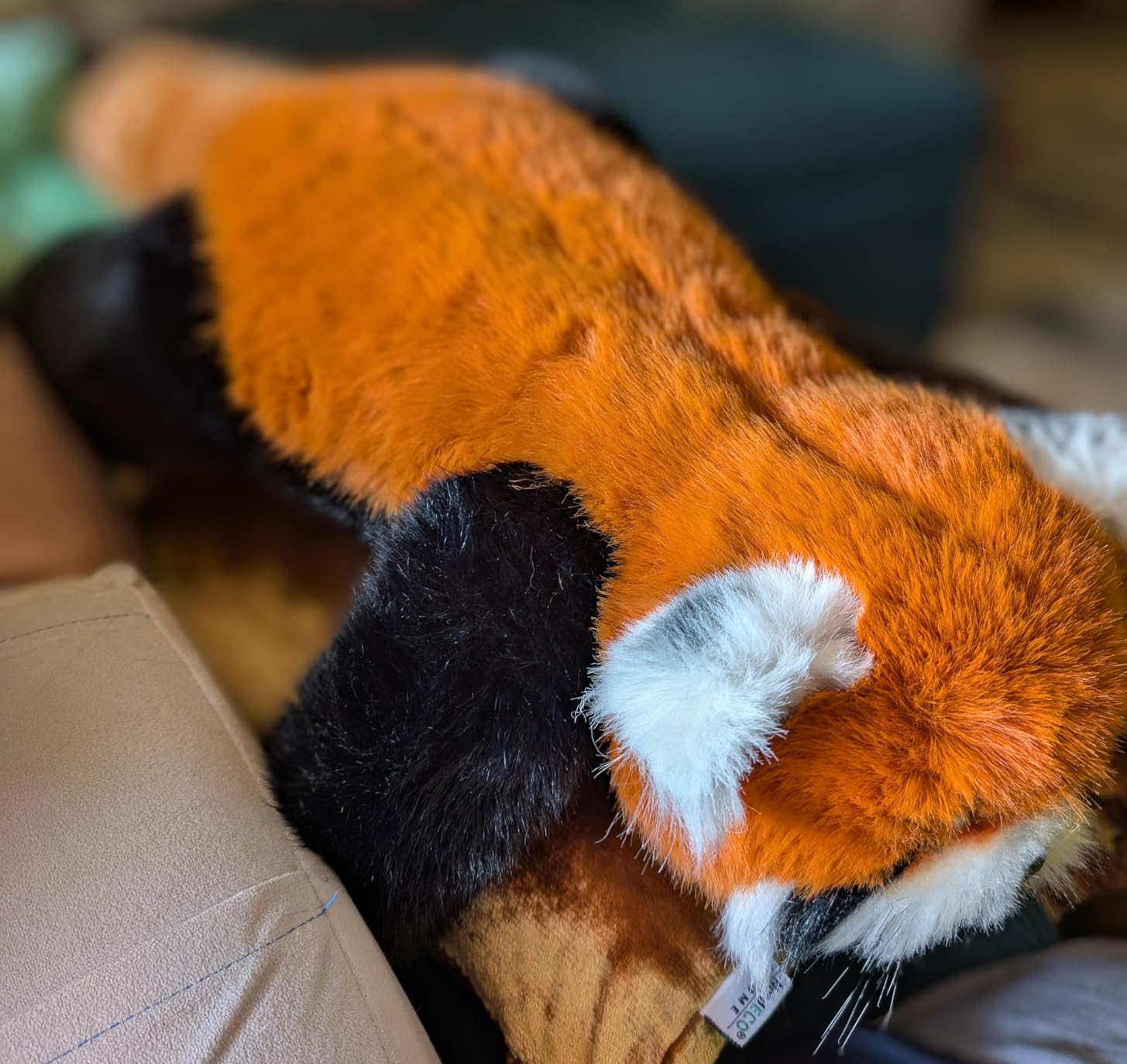 Chongker Breathing Stuffed Animal, Soothing Red Panda Plush Stuffed Animals with Rhythmic Motion, Interactive Companion Plush Toy Customer Review Chongker Breathing Stuffed Animal, Soothing Red Panda Plush Stuffed Animals with Rhythmic Motion, Interactive Companion Plush Toy - Customer Photo 1