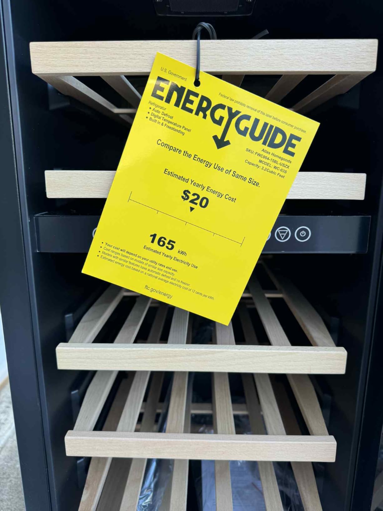 24 Inch Dual Zone Wine Refrigerator, 54 Bottle Under Counter Wine Fridge for Built-in or Freestanding, Wine Cooler with Glass Door, Removable Shelves for Home, Office (Black) - Customer Photo 1