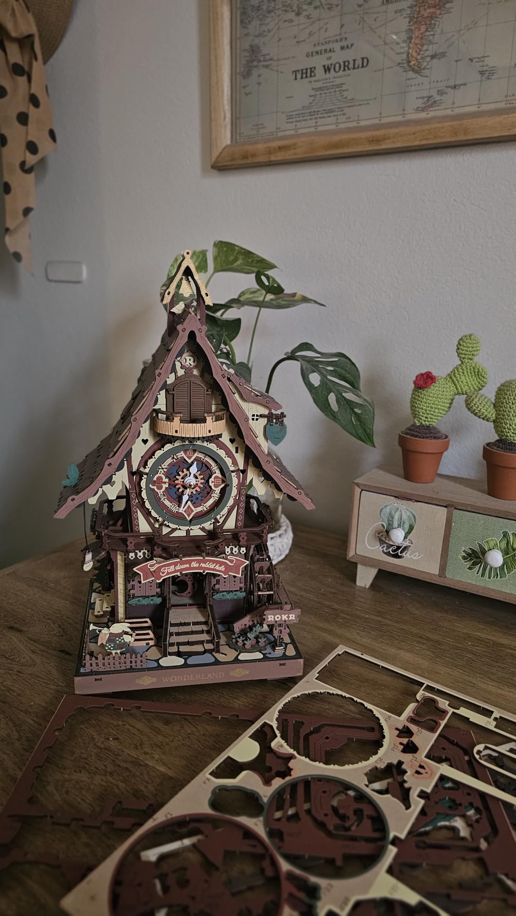 ROKR Cuckoo Clock Mechanical 3D Wooden Puzzle Kit for Adults, DIY Wooden Clock Model Building Set, Unique Home Decor Gift for Women Men Customer Review ROKR Cuckoo Clock Mechanical 3D Wooden Puzzle Kit for Adults, DIY Wooden Clock Model Building Set, Unique Home Decor Gift for Women Men - Customer Photo 1