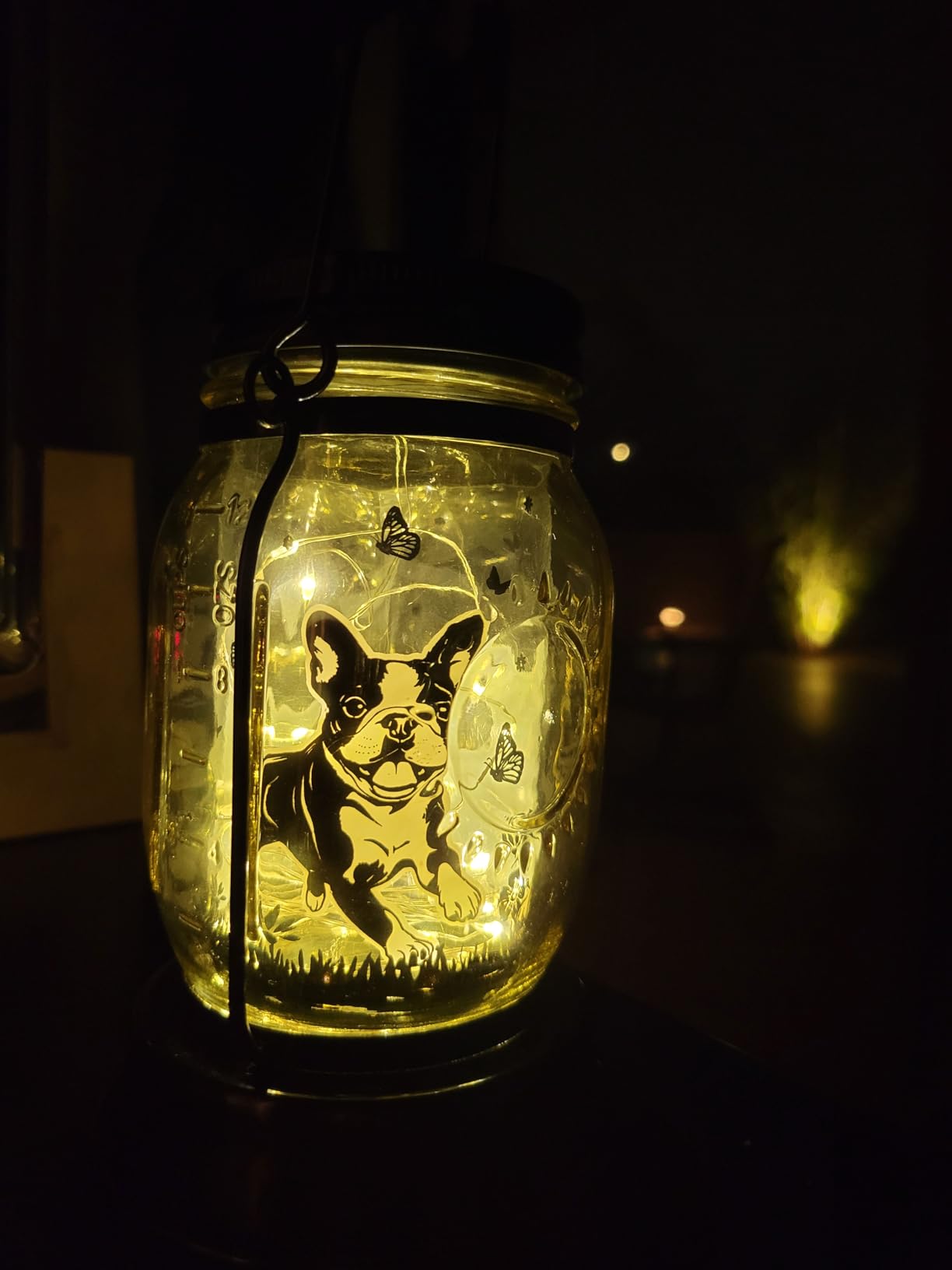 Corgi Gifts for Women/Men Corgi Solar Lanterns Dog Mom Birthday Dog Lovers Lantern Pet Loss Pet Memorial Lights Solar Garden Decoration for Yard, Patio,Backyard,Porch Torches - Customer Photo 1