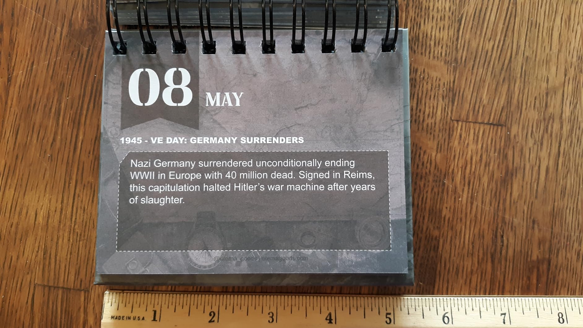 Today In Military History Calendar | Perpetual War History Calendar For The Military History Enthusiast, This Day In Amazing History Trivia Facts & Achievements | History Buff Gift Page A Day Box Calendar with Historical Info For Every Day of The Year - Customer Photo 2