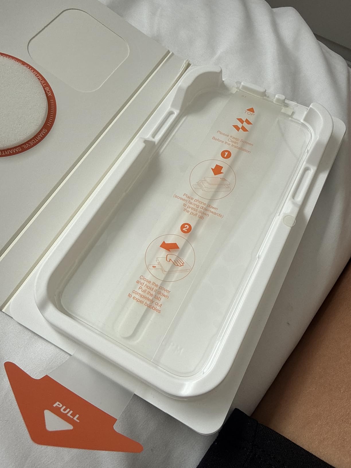 SMARTDEVIL 3 Pack Screen Protector for iPhone 16 (6.1 Inch) Tempered Glass, HD Clear Film, Easy Installation, Dust-Free Box - Customer Photo 1