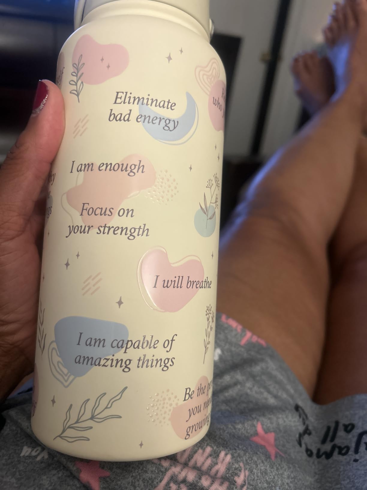 Horse Water Bottle 32oz Stainless Steel with Lid & Straw, Insulated Bottles for Women Girls, Equestrian Gift Idea for Birthday Christmas - Customer Photo 1