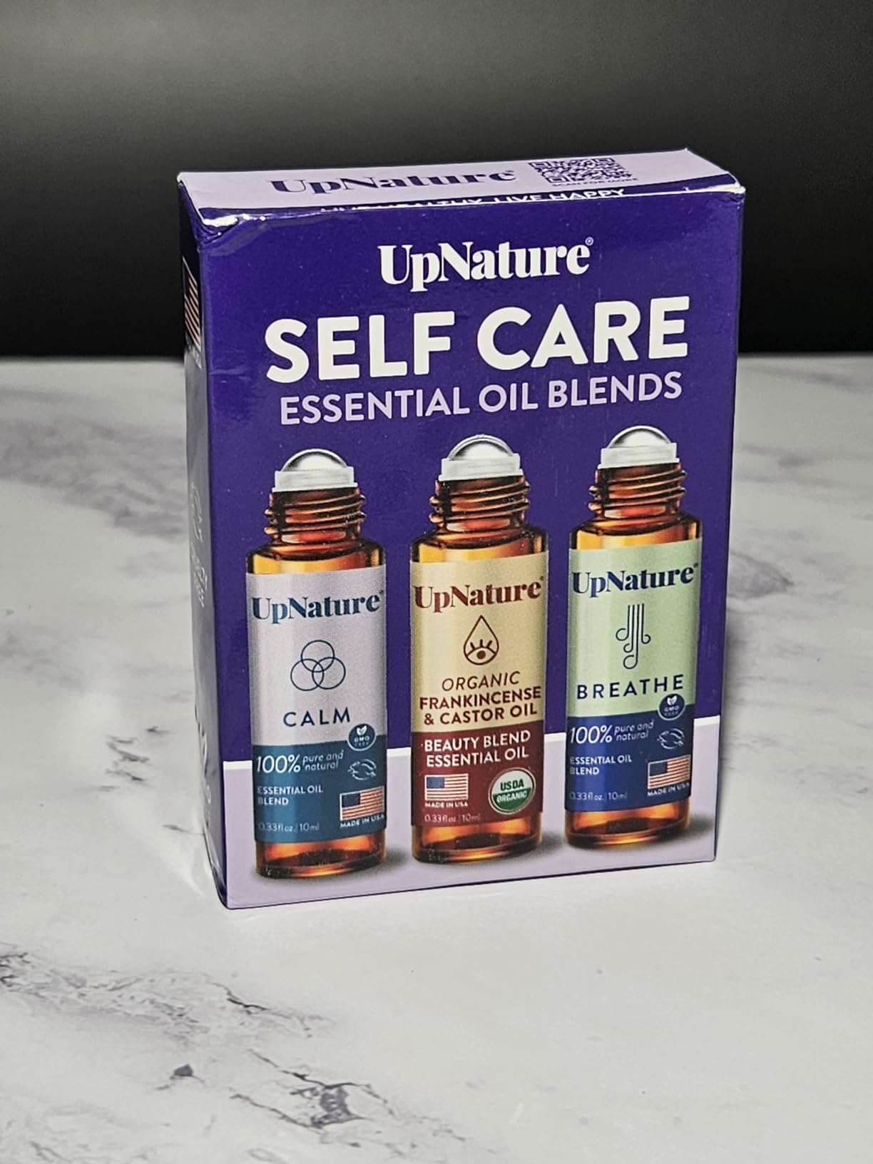 UpNature Self Care Stocking Stuffers for Women Essential Oils Roll On Set - Breathe, Beauty & Calm Oil Roller for Aromatherapy and Relaxation Stress Relief Gifts for Women - Customer Photo 5