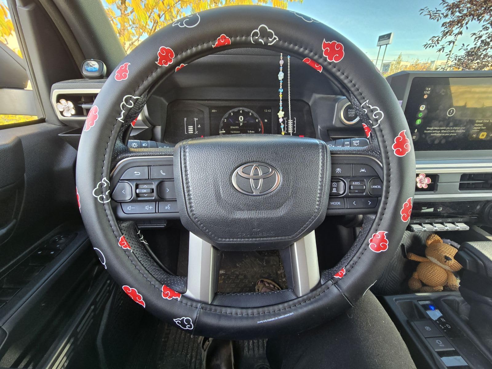 Naruto Shippuden Car Steering Wheel Cover, 15 Inch Anime Steering Wheel Cover, Cushioned Soft Comfortable Cover Anime Car Accessories for Men Women, Kirigakure - Customer Photo 4