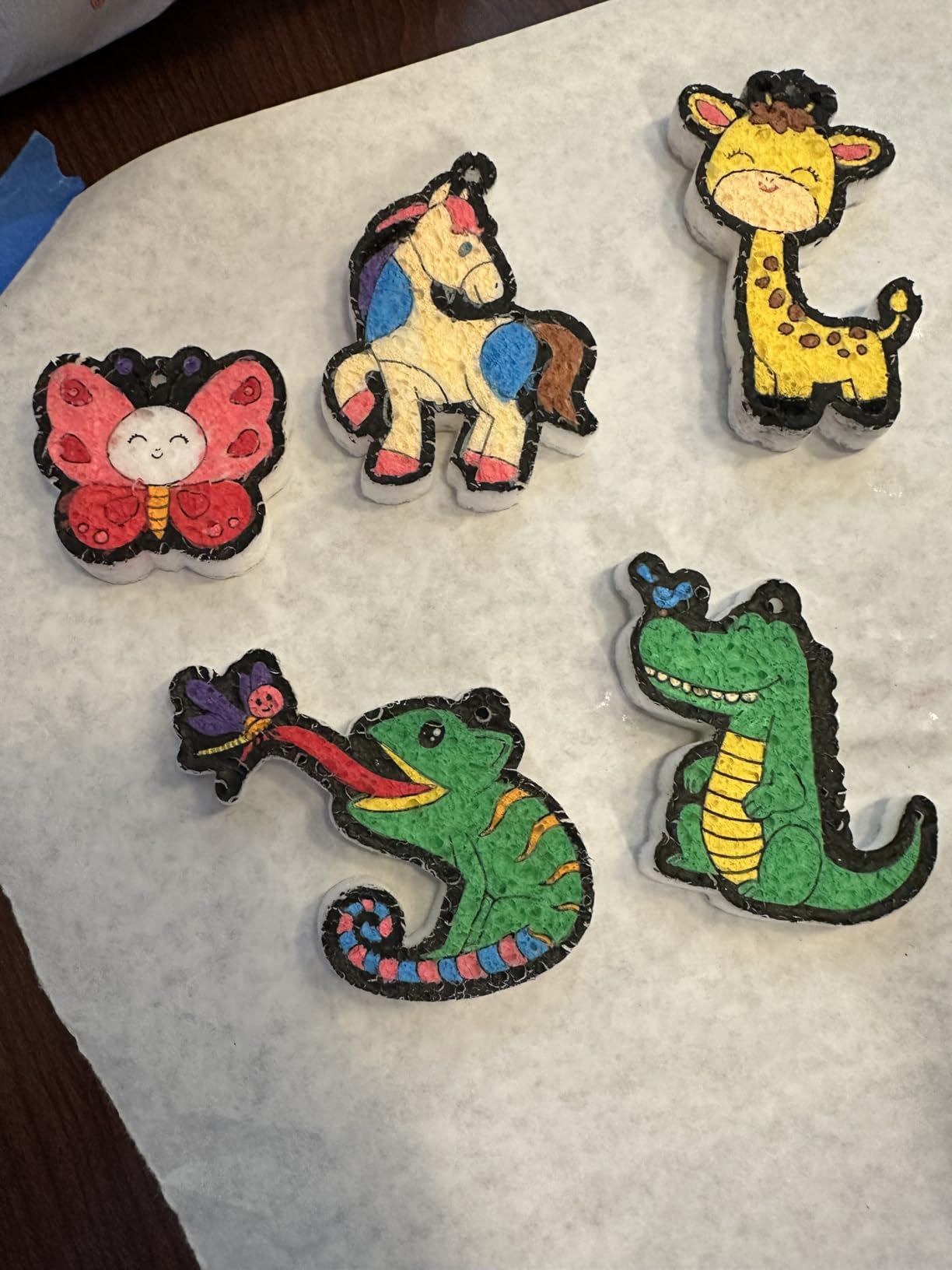 Skillmatics 3D Art Kit - Aqua Puffs Animals, Stocking Stuffers, Paint by Number Craft for Kids, DIY Color & Inflate Activity, Travel & Chirstmas Gift for Girls & Boys Ages 4, 5, 6, 7, 8, 9, 10 - Customer Photo 3