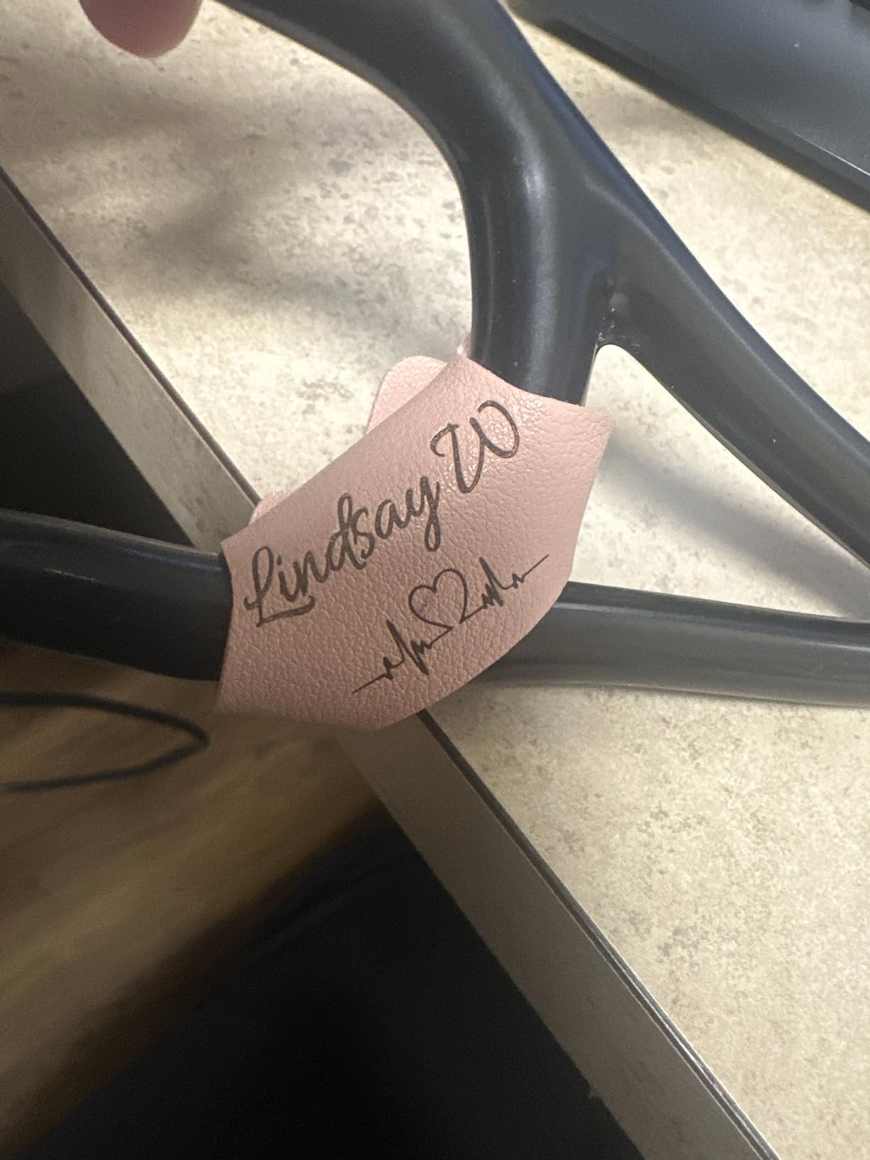 Stethoscope Name Tag Personalized, Stethoscope Charms Custom Name Tag Engraved Text Accessorie, Gift for Nurses Week, Medical Students, Doctors, Vet, Professional Assistant - Customer Photo 1