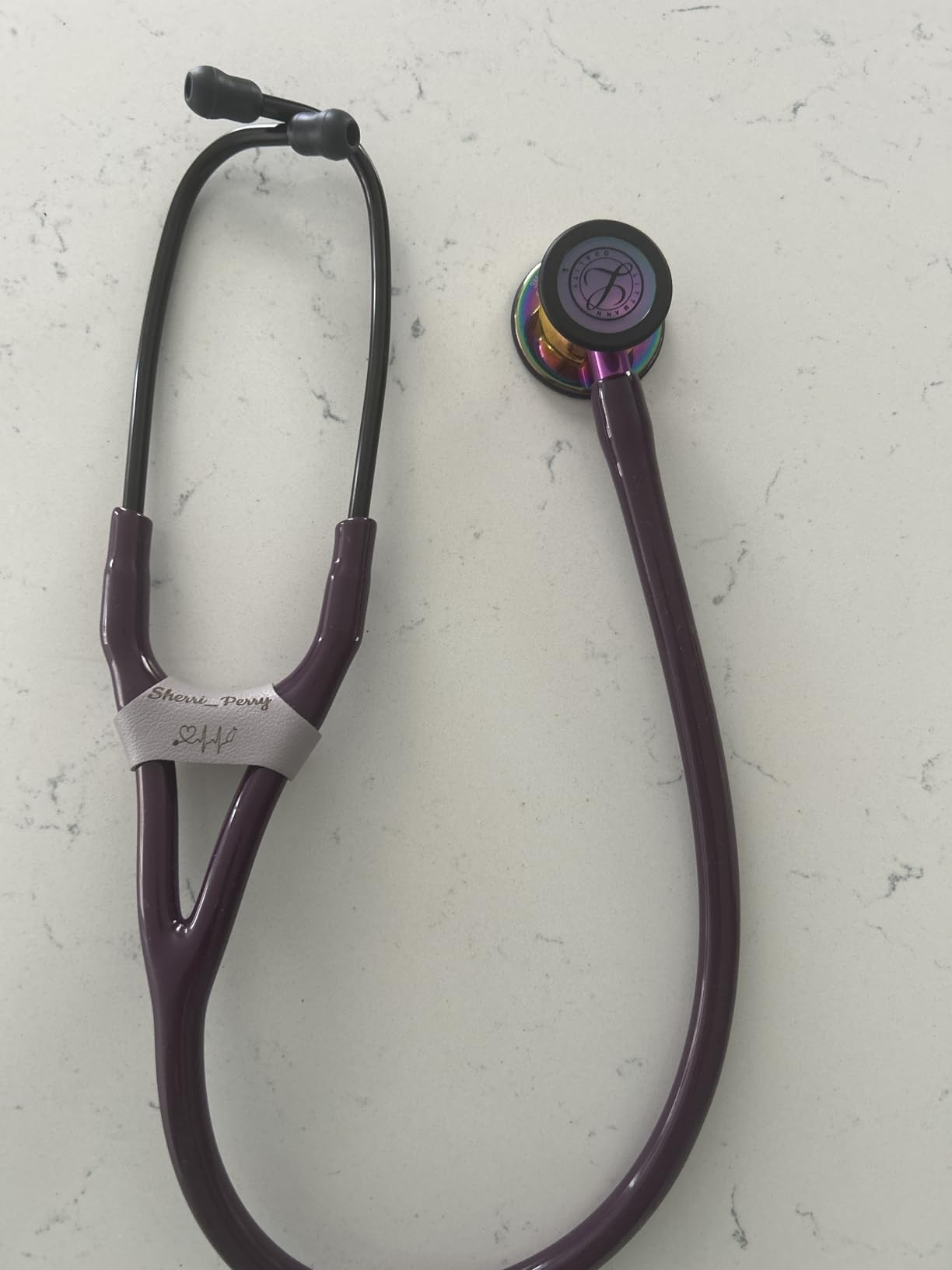 Stethoscope Name Tag Personalized, Stethoscope Charms Custom Name Tag Engraved Text Accessorie, Gift for Nurses Week, Medical Students, Doctors, Vet, Professional Assistant - Customer Photo 2