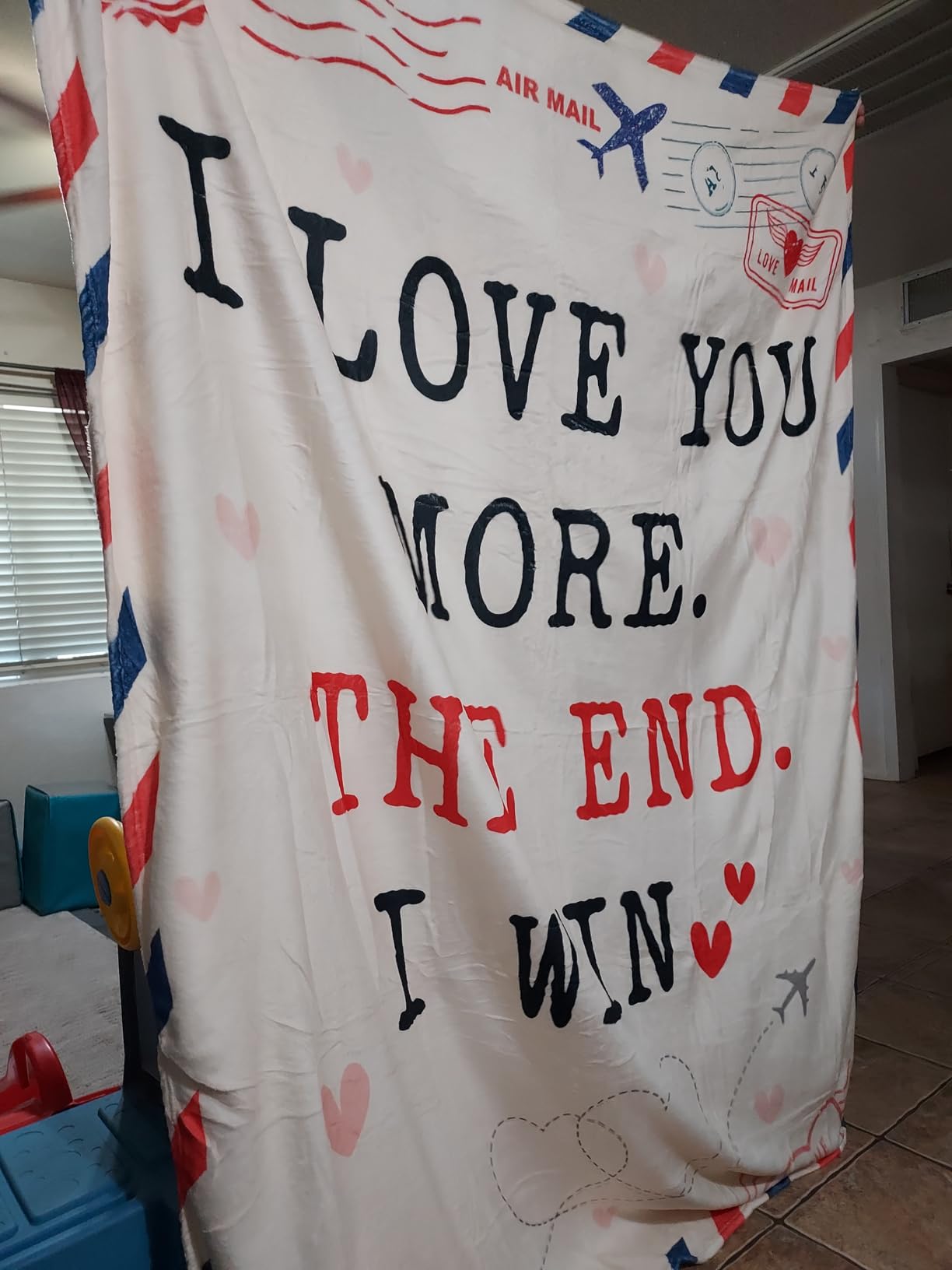 Christmas Anniversary Wedding Gifts for Her Him - I Love You More Super Soft Fleece Throw Blanket 60x80 in - Romantic Birthday Couple Gifts for Girlfriend Boyfriend, Husband Wife Gift Ideas - Customer Photo 1