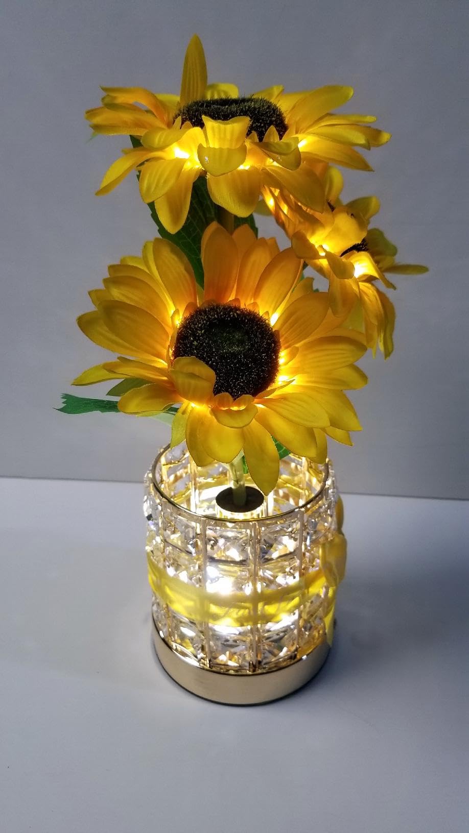 Sunflower LED Lamp,USB Rechargeable Touch Night Light, 3 Color Stepless Dimmable,Small Battery Flower Decor for Bedroom, Restaurant, Bar – Birthday, Mother's Day,Wedding Gifts for Women,Mom Customer Review Sunflower LED Lamp,USB Rechargeable Touch Night Light, 3 Color Stepless Dimmable,Small Battery Flower Decor for Bedroom, Restaurant, Bar – Birthday, Mother's Day,Wedding Gifts for Women,Mom - Customer Photo 3