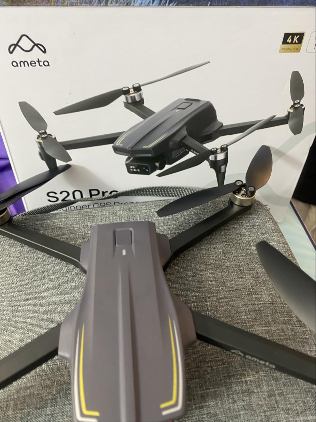Ameta Drones with Camera for Adults 4k UHD, S20 Pro GPS Drone for Adults Beginners with 50 Mins Long Flight, Brushless Motor, Altitude Hold, Cool Toys Gifts for Men Boys(Under 249G) Customer Review Ameta Drones with Camera for Adults 4k UHD, S20 Pro GPS Drone for Adults Beginners with 50 Mins Long Flight, Brushless Motor, Altitude Hold, Cool Toys Gifts for Men Boys(Under 249G) - Customer Photo 1