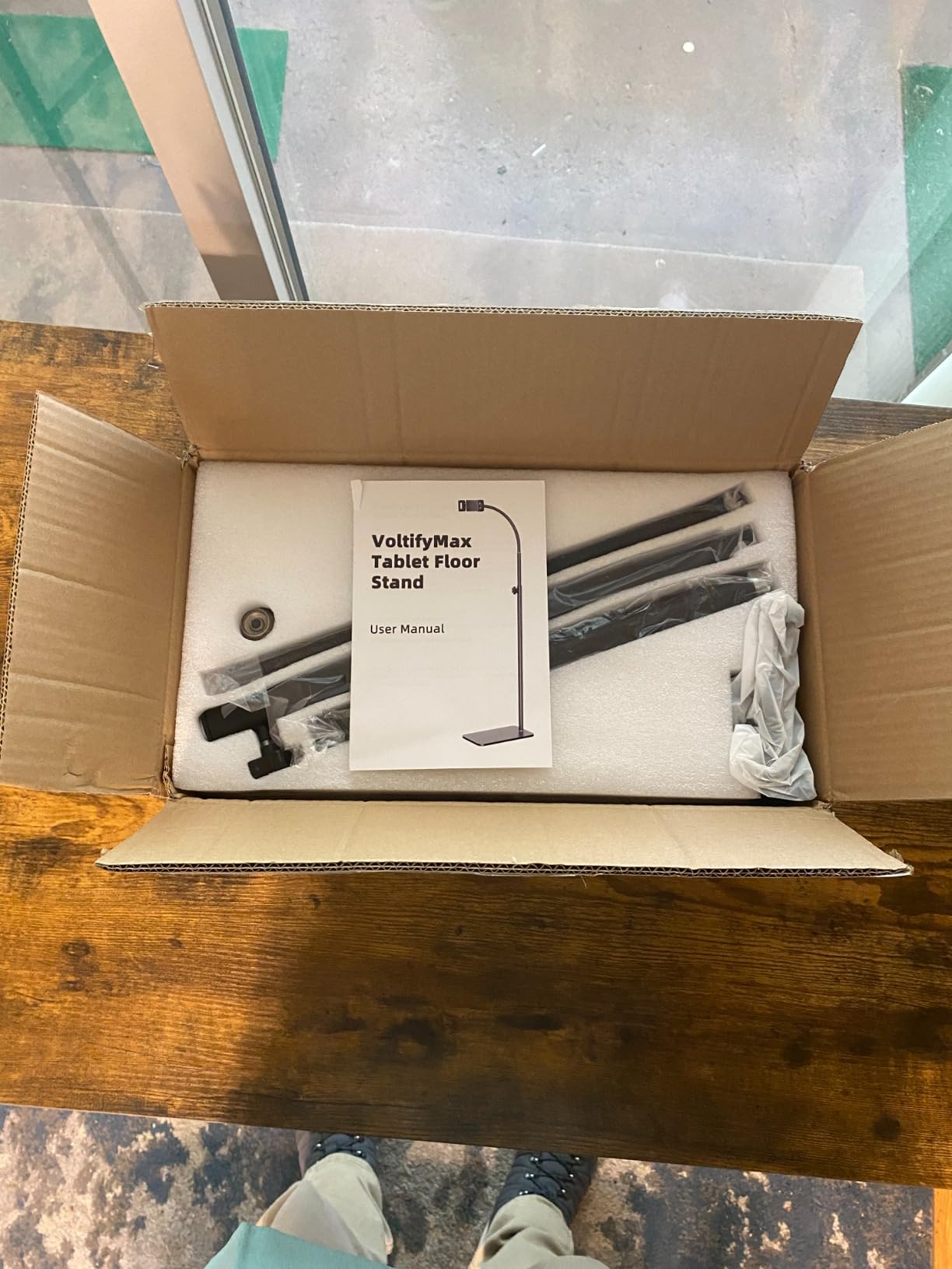 Gooseneck Kindle Holder with Remote Page Turner for Reading in Bed,Tablet Mount Holder for Desk,Flexible Long Arm for Tablets iPhones Kindle Accessories - Customer Photo 2