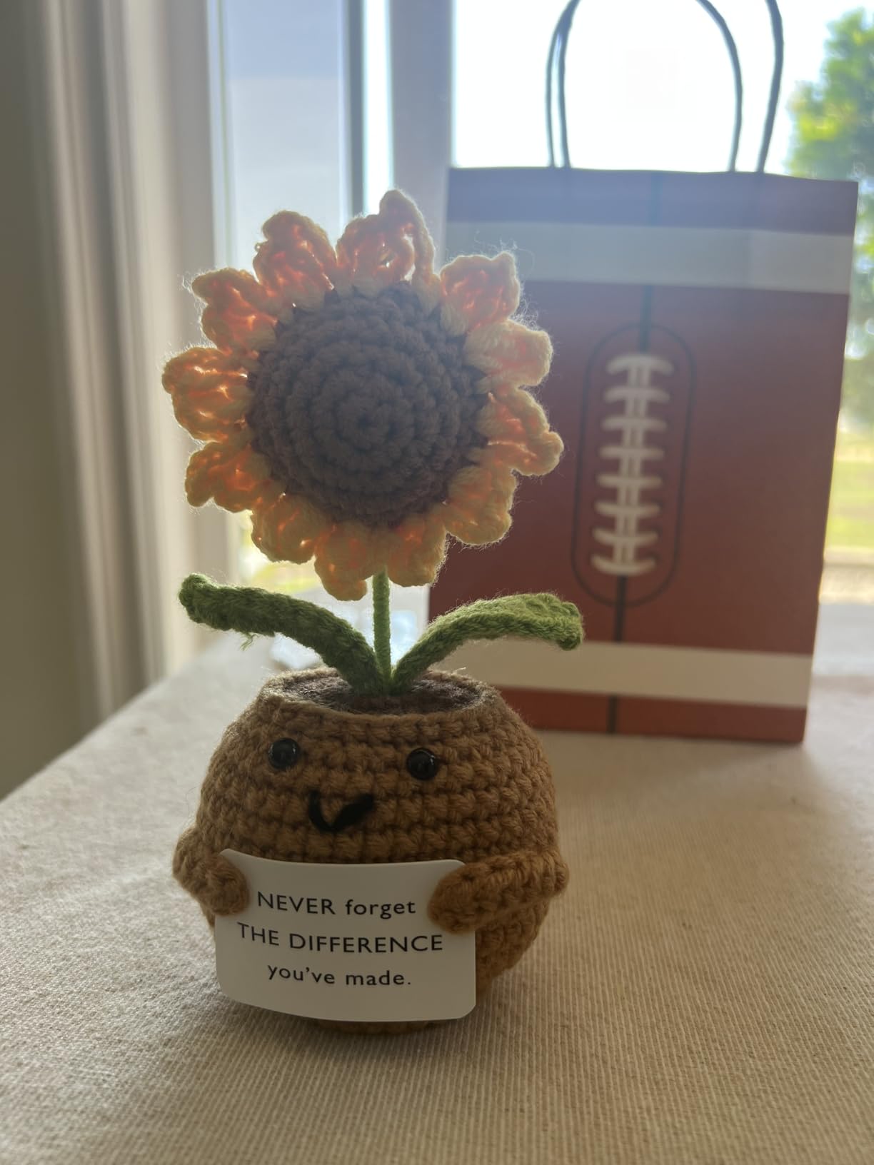 6 Pcs Employee Appreciation Gifts Thank You Positive Handmade Crochet Doll with Encouraging Card for Coworker Women Men Office Staff(Lily of The Valley) Customer Review 6 Pcs Employee Appreciation Gifts Thank You Positive Handmade Crochet Doll with Encouraging Card for Coworker Women Men Office Staff(Lily of The Valley) - Customer Photo 1