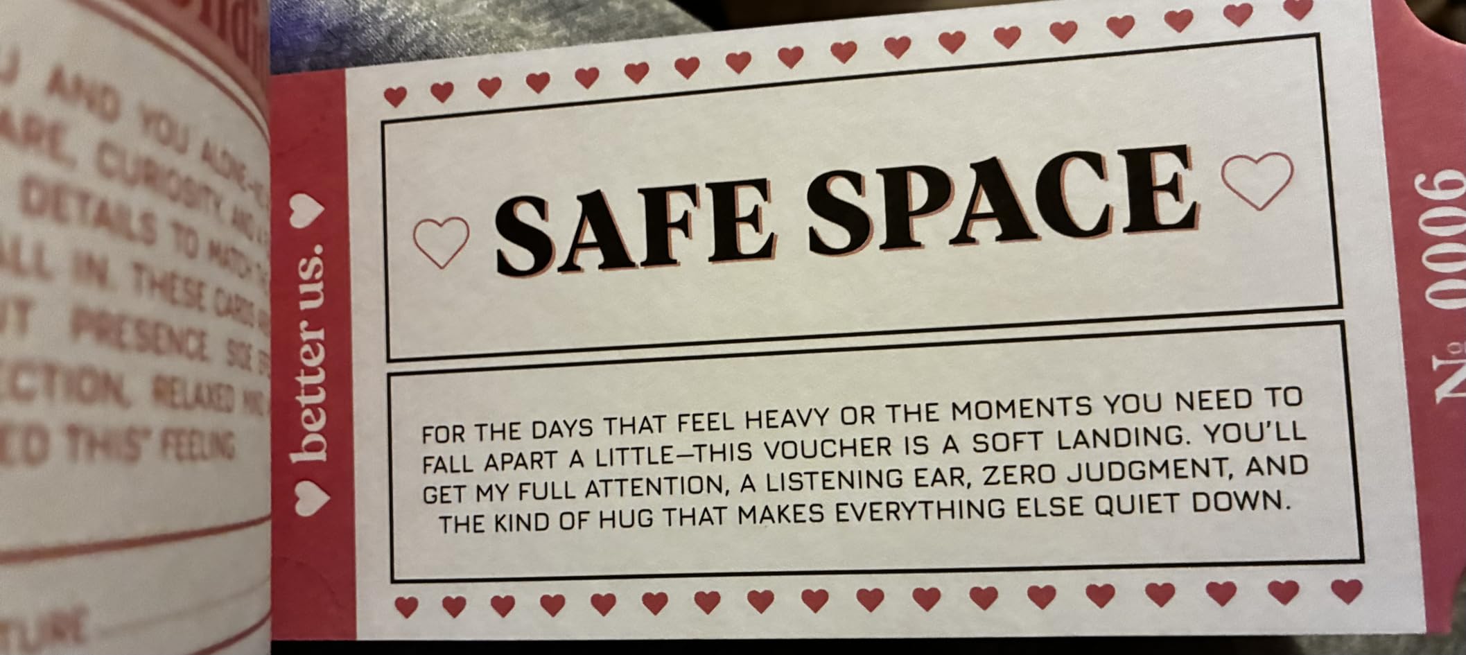 BETTER US 25 Romantic Couples Vouchers – Love Coupons for Him or Her | Thoughtful Gift for Boyfriend, Girlfriend, Husband, Wife | Anniversary, Birthday, Valentine's Day Date Night Gift - Customer Photo 1