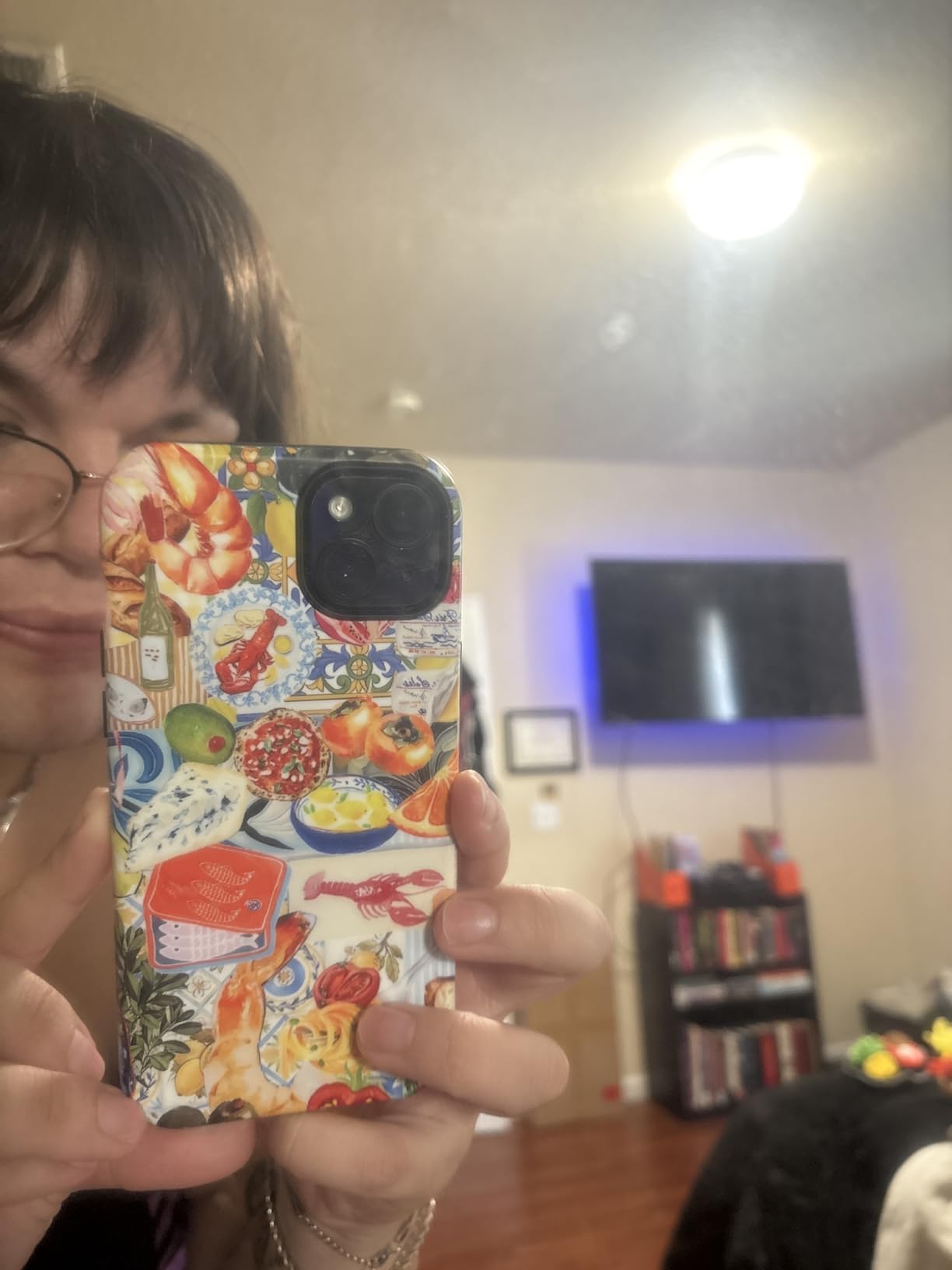 Case for iPhone 14 Pro Max,Fits Frosted Case Design for Girl Women,Boho Vintage Tiles Art Colors - Customer Photo 1