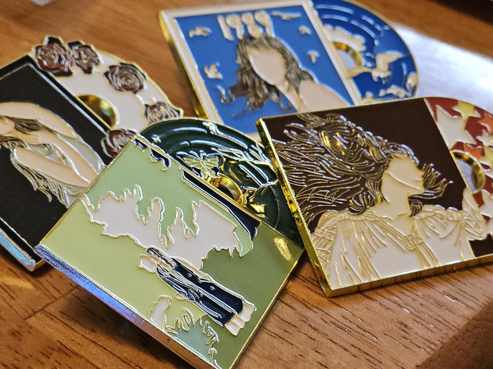 Taylor Enamel Pins for Backpacks Bags Jacket Coat Hat Taylor Gifts for Women Taylor Merch, Novelty Metal Lapel Pin Brooch Pins, 4 Pcs Cute Enamel Pins Bulk for Adults - Customer Photo 2