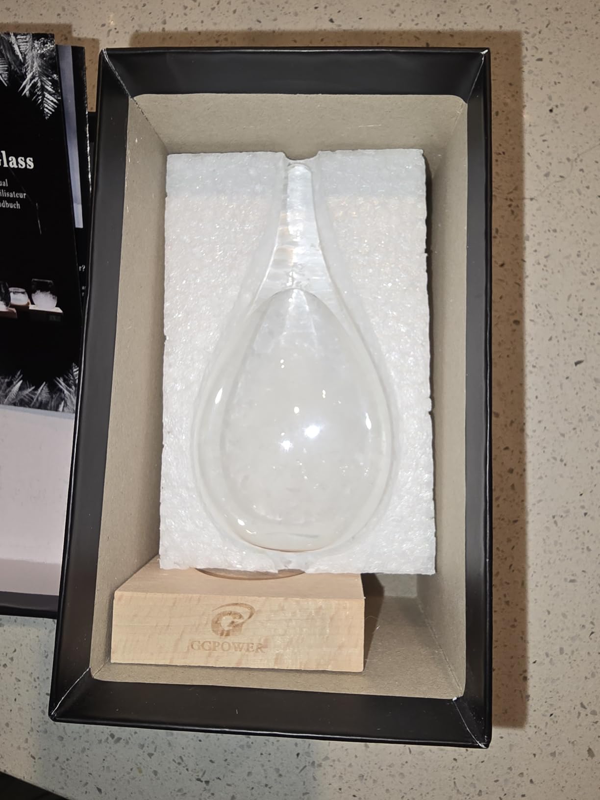 Storm Glass Weather Predictor,Christmas Unique Gifts, Christmas Snow Globe Barometer, Storm Glass Weather Station, Decorative Weather Predictor,Decorative Glass Bottles for Home and Office - Customer Photo 2