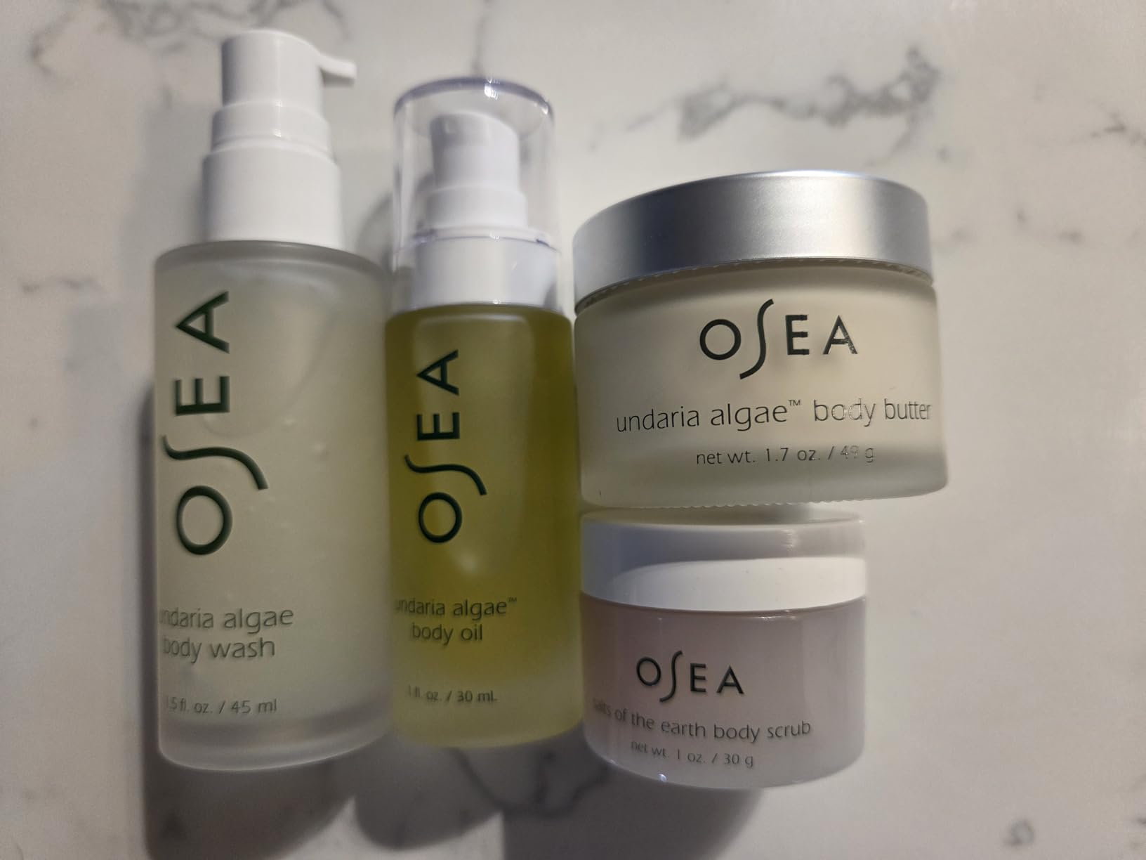 OSEA Bodycare Bestsellers Skincare Set - 4-piece Body Travel Set - 1oz - Body Oil, Body Butter, Body Scrub, & Body Wash - Customer Photo 4