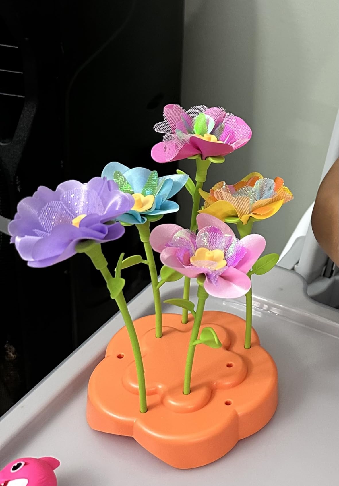 VNLINA DIY Fabric Flower Bouquets Toys – Crafts for Girls, Arts and Crafts for Kids Ages 4-8 8-12, Perfect Holiday Party Activity Toy, Birthday Gifts for Girl (Pink) - Customer Photo 0