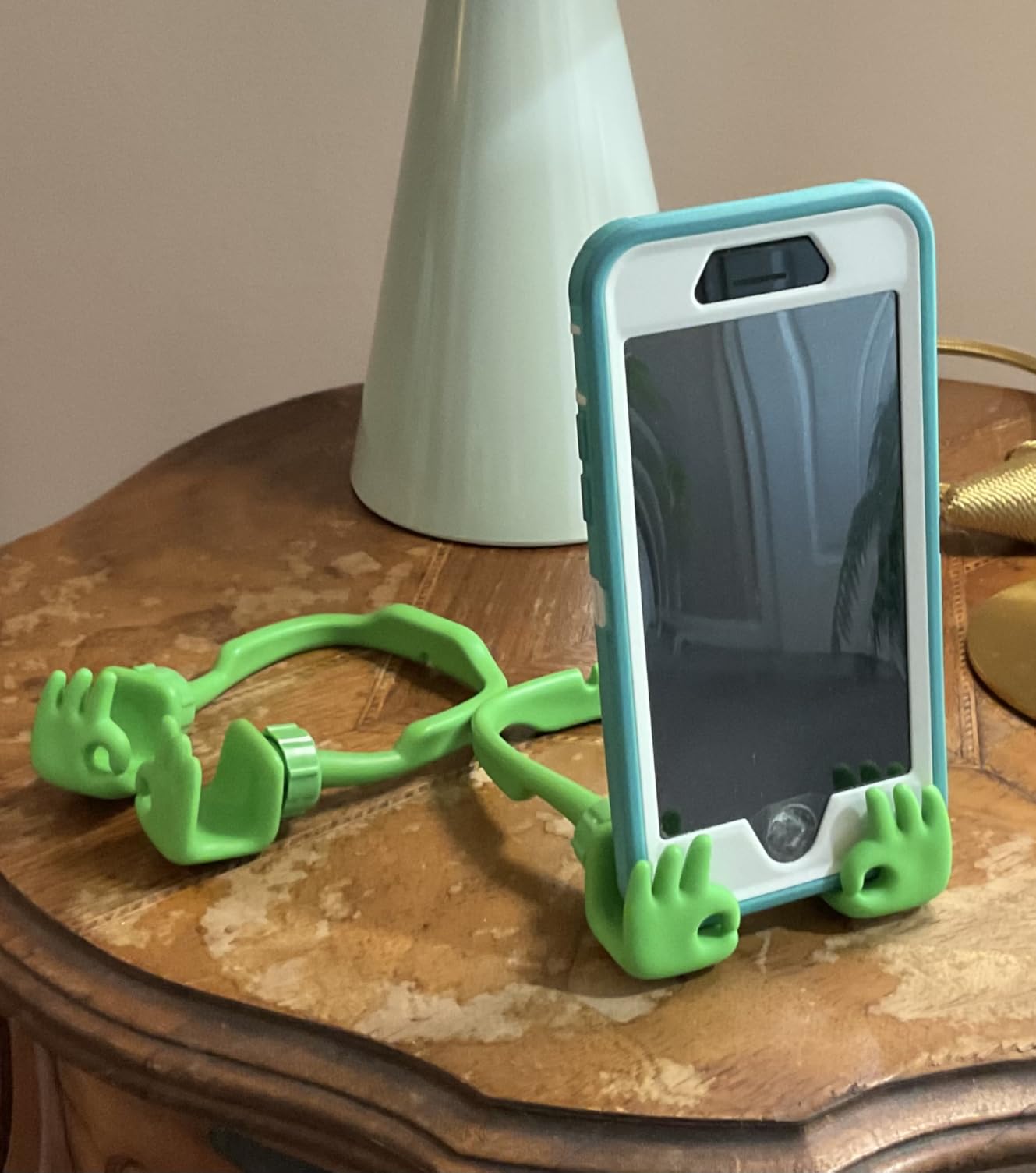 Stocking Stuffers for Teens Boys Girls Men Women Cell Phone Stand for Adults Kids OK Phone Holder for Desk Teenage Dad Husband Birthday Gifts Funny Cool Gadgets Kitchen Travel - Customer Photo 2