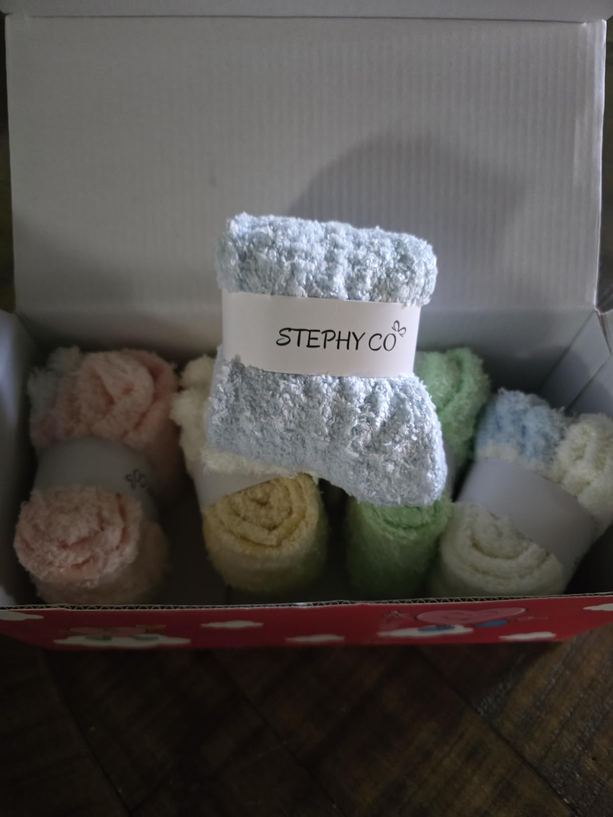 STEPHY CO Fuzzy Socks with Grips Non Slip Fluffy Slipper Socks Hospital Home Gifts for Women Men - Customer Photo 1