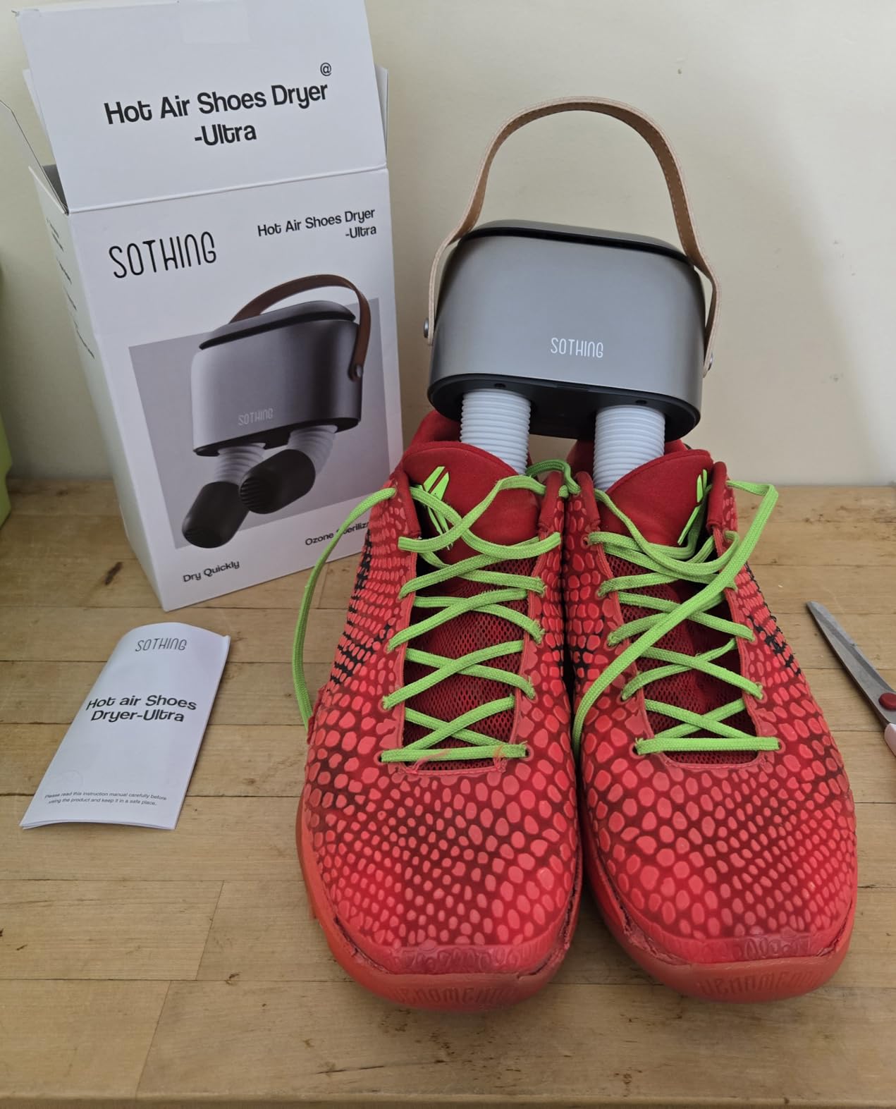 SOTHING Boot Dryer, 95W Rapid Drying with 3 Heat Levels, Ozone Fresh Mode, 1–9H Timer - Customer Photo 2