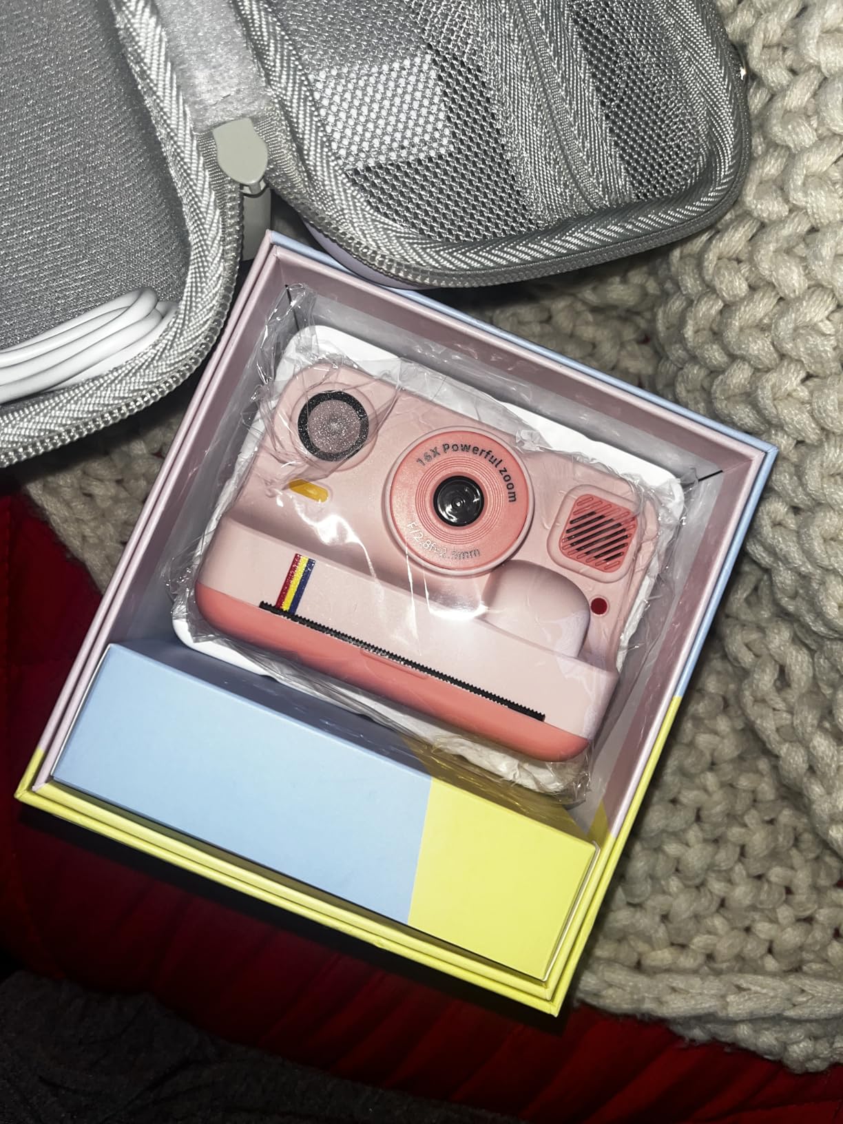 Instant Print Camera for Kids, App Printing, 1080P Video, Dual-Lens Selfie Digital Camera with 32G SD, Christmas Birthday Gifts for Girls Boys 4 5 6 7 8 9 10 11 12 Year Old, Portable Toddler Toy - Customer Photo 1