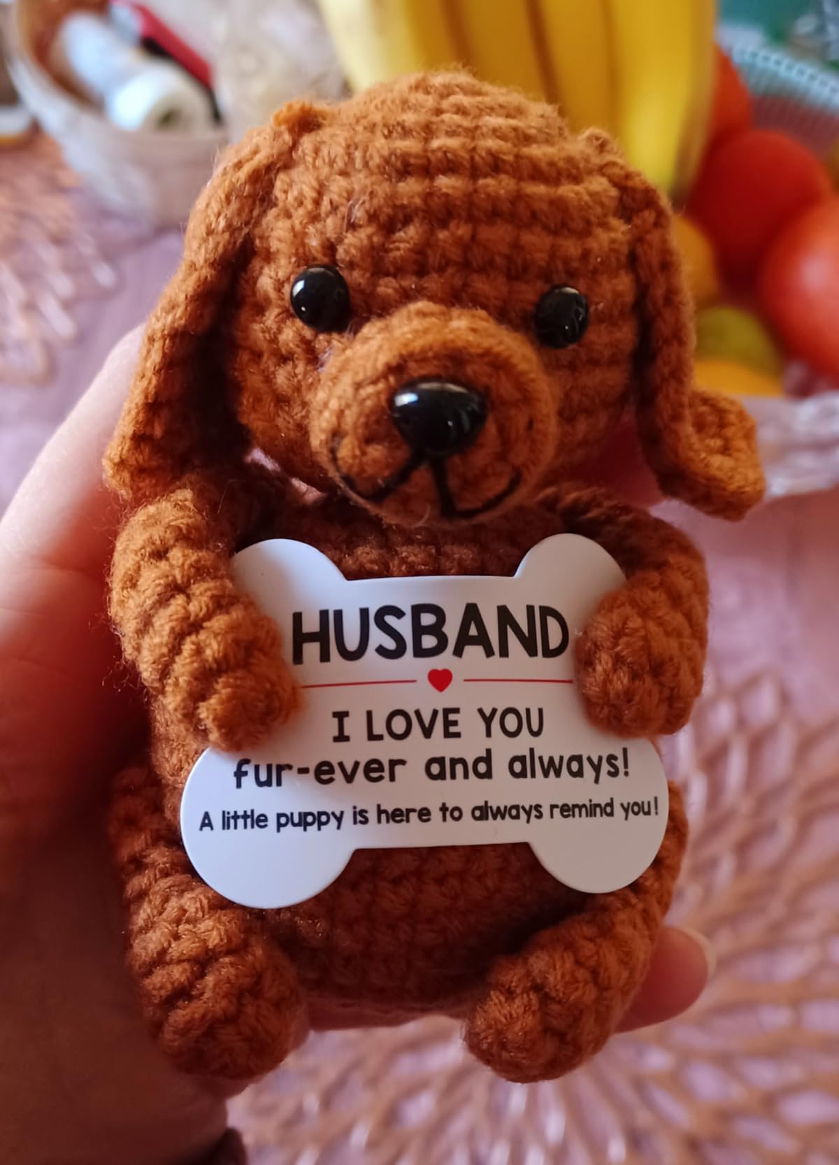 Funny Dog Dad Gifts from Daughter Son, New Bonus Step Dad Daddy Father in Law Gifts Ideas, Birthday Presents Christmas Stocking Stuffers Ornament - Customer Photo 2