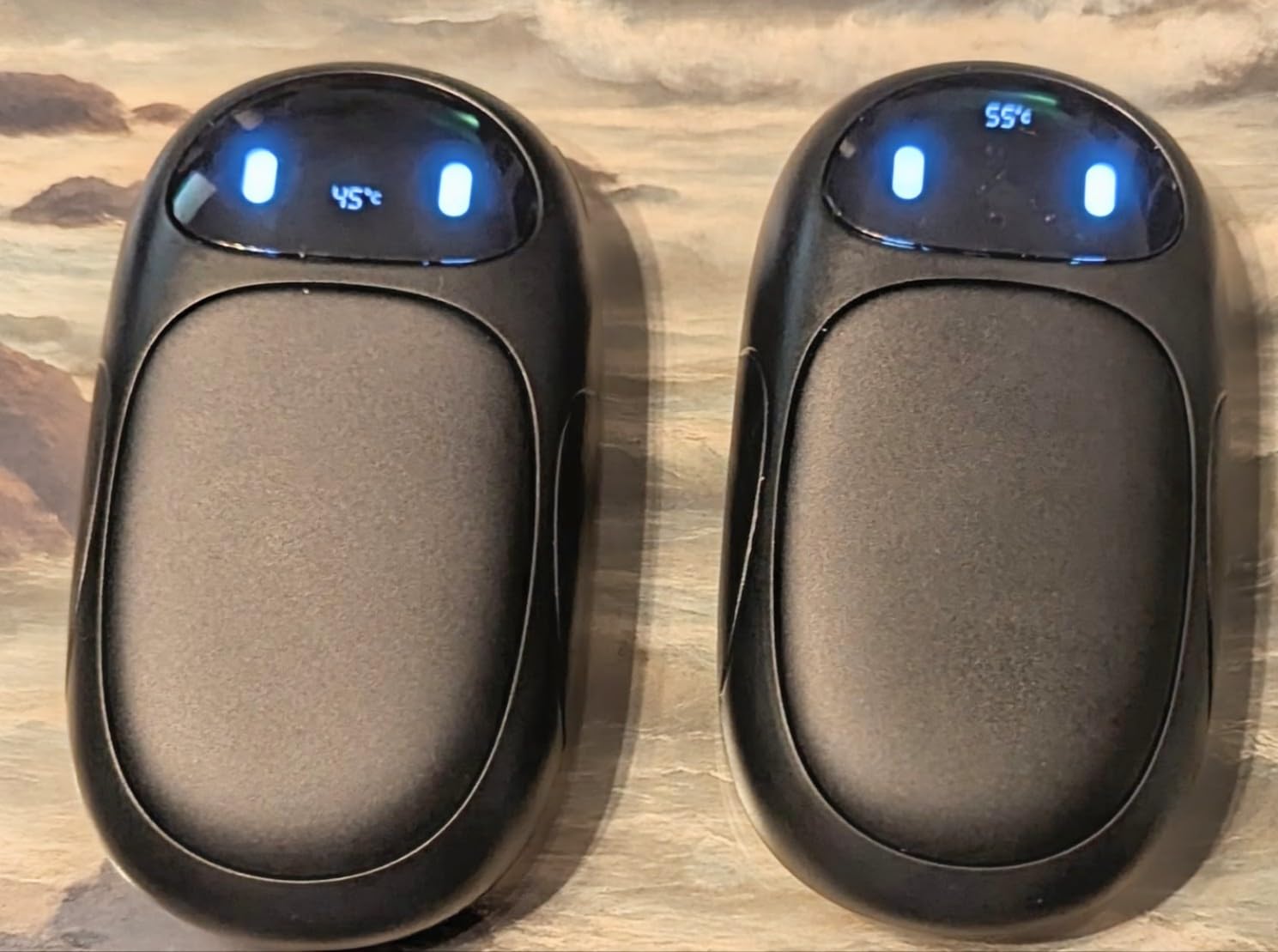 Hand Warmers Rechargeable 2 Pack, AI Smart Chips 20Hrs Long Safe Heat, Magnetic Electric Hand Warmers, Gifts for Christmas, Outdoor, Golf, Hunting, Camping Accessories - Customer Photo 1