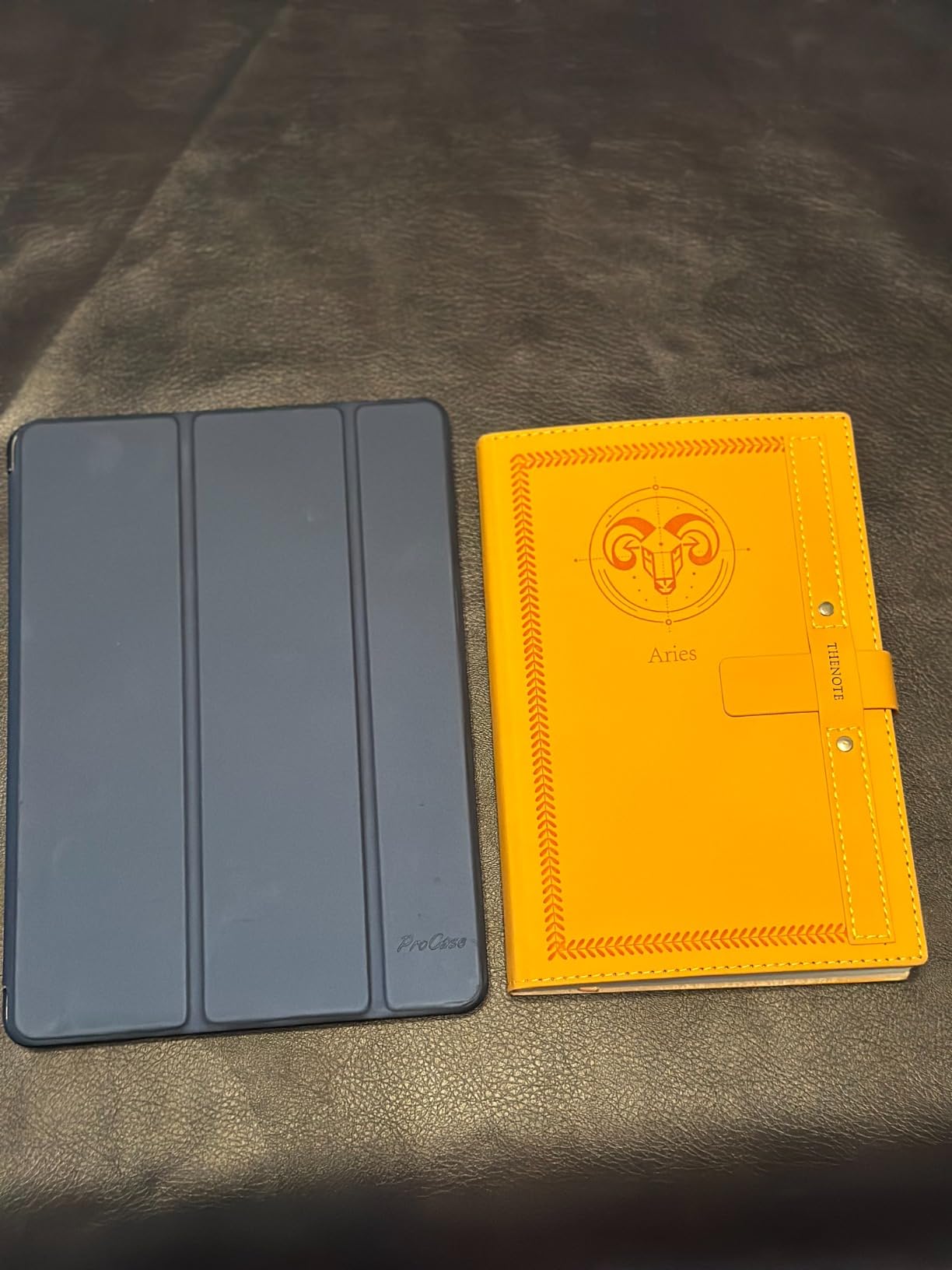 Capricorn Gifts for Women & Men, A5 Leather Journal Hardcover Notebook with Greeting Card - Unique Zodiac Gifts for Birthdays, Anniversaries, Holidays - Customer Photo 3