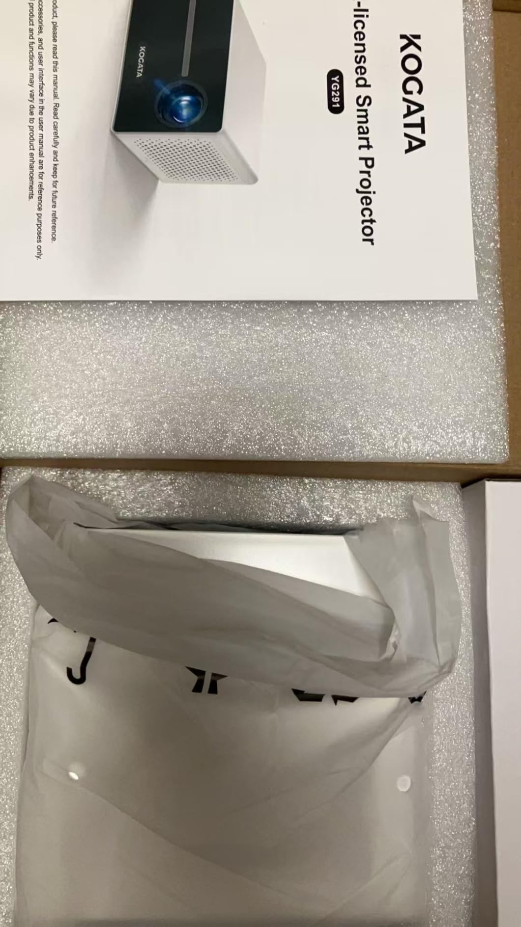 [Short Throw/Built in Apps] Kogata Smart-Portable-Mini-Projector with WiFi 6 & Bluetooth 5.4, Electric Focus/ 4P Keystone/HDR10+, 1080P HD Outdoor-Movie-Proyector, Bedroom Home Theater Christmas-Gifts - Customer Photo 1