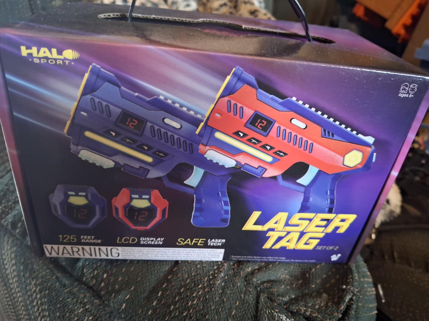 Halo Sport Laser Tag Set of 2 - Gifts for 8 9 10 11 12 13 Year Old Boy Gifts Birthday - Christmas Toys for Boys Ages 8-12 Years - Teens Boys Toys Age 8-10 Years Gift - Lazer Tag Guns & Vests - Customer Photo 2